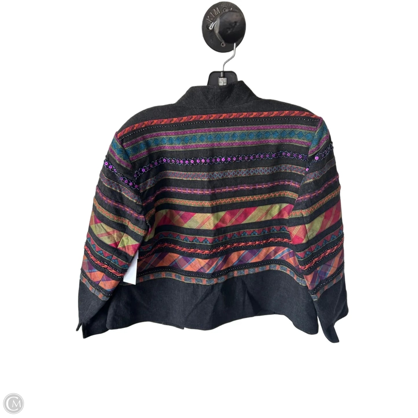 Blazer By Coldwater Creek In Black & Orange, Size: Lp