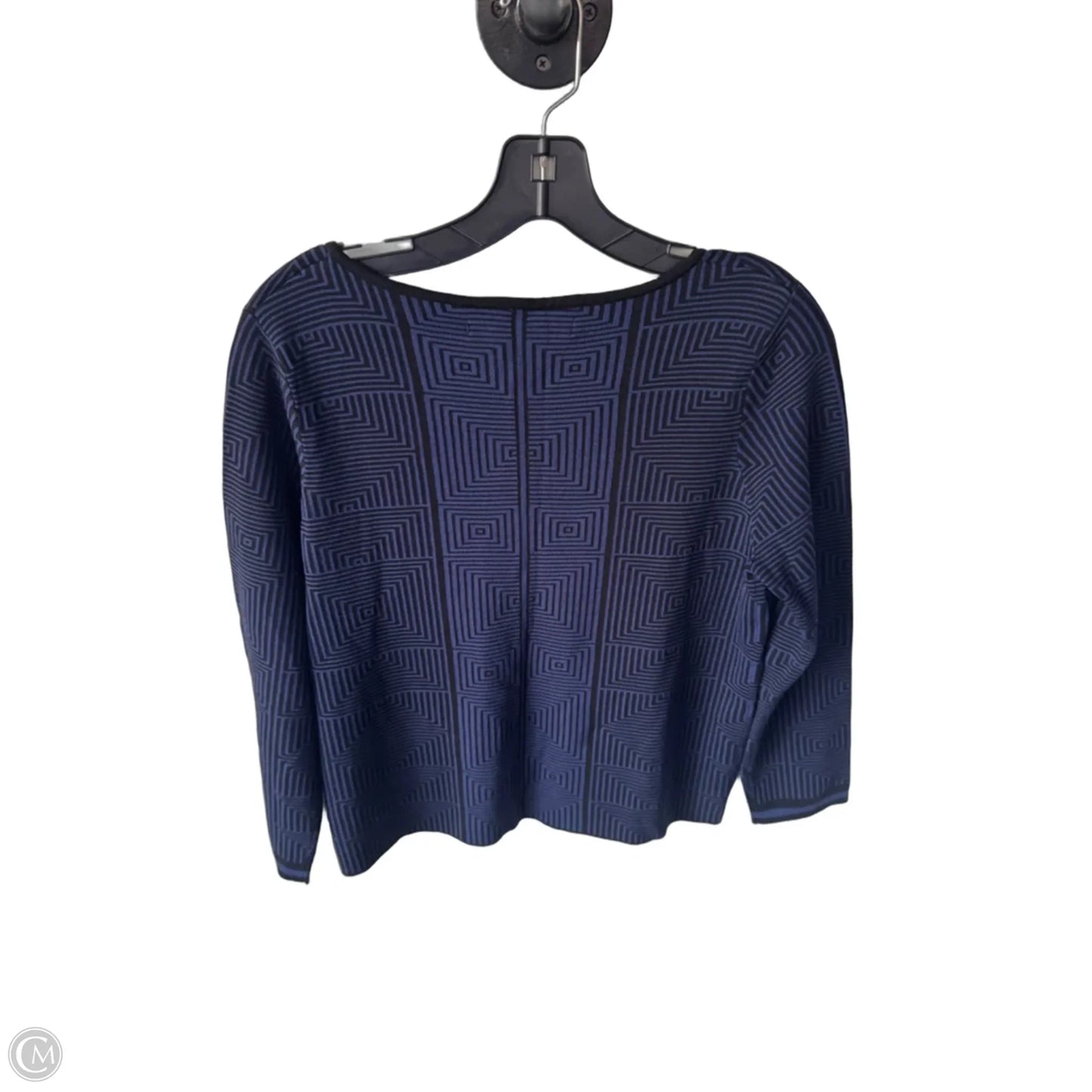 Sweater By Studio M In Black & Blue, Size: S