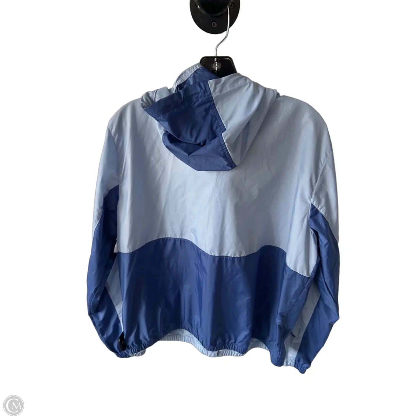 Jacket Windbreaker By Columbia In Blue, Size: L