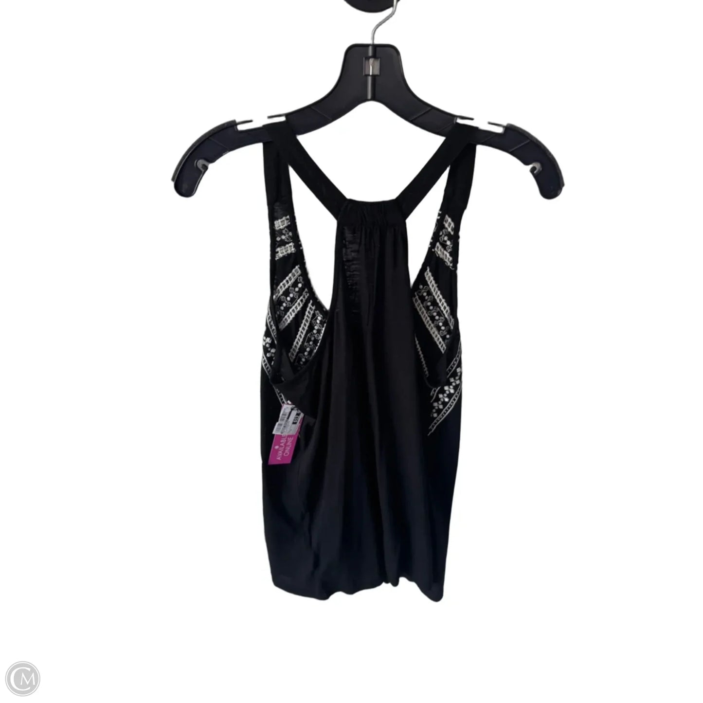 Top Sleeveless By Banana Republic In Black & Tan, Size: M