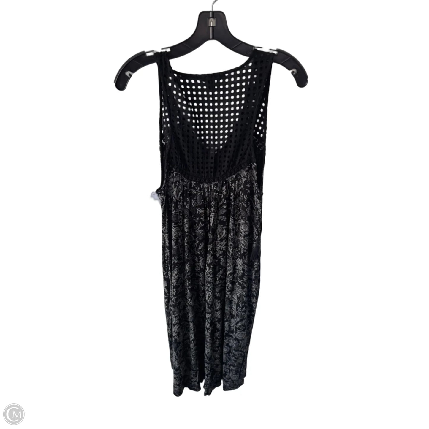 Dress Casual Midi By Lucky Brand In Black & Cream, Size: L