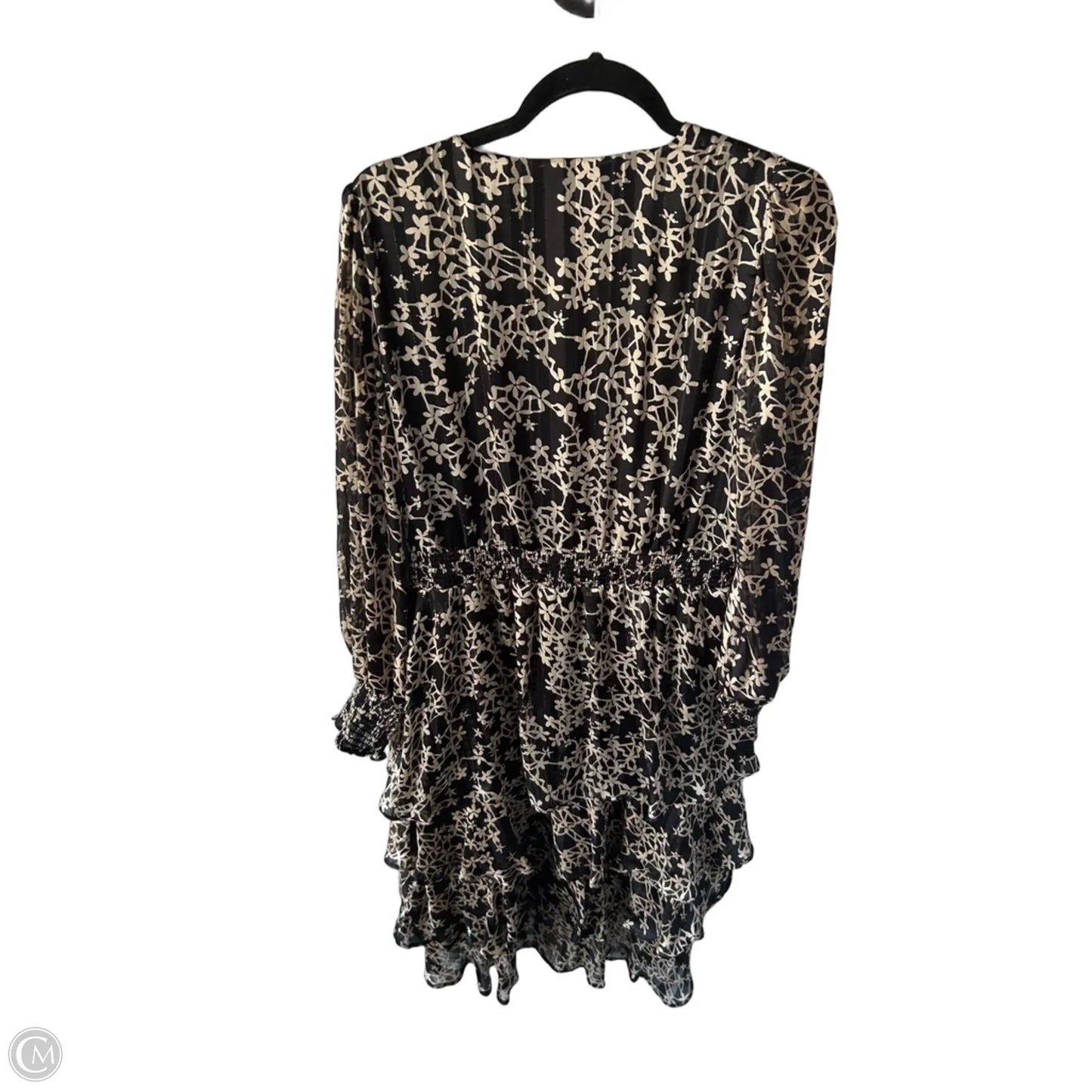 Dress Party Midi By Vince Camuto In Black & Tan, Size: Lp