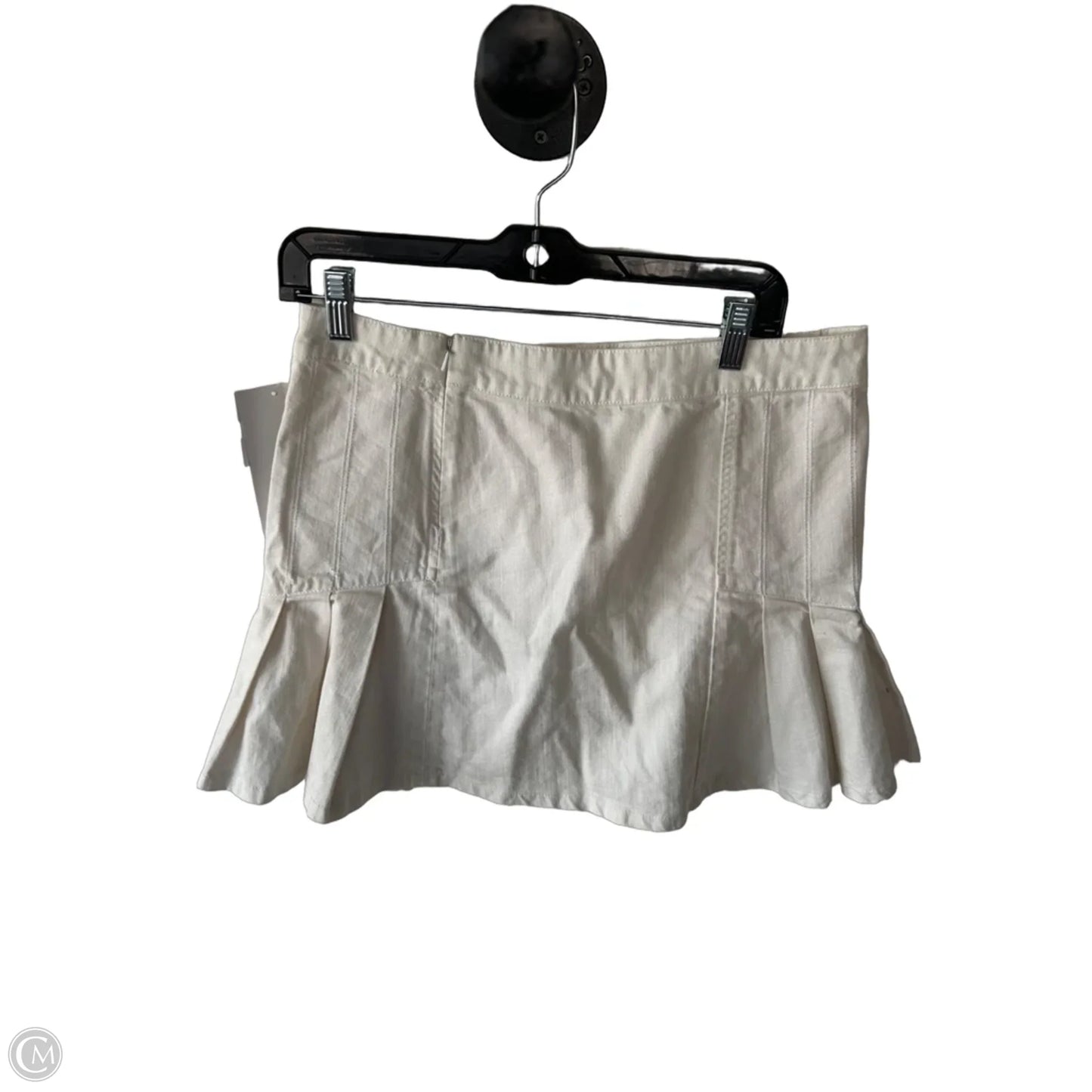 Skirt Designer By Diane Von Furstenberg In Cream Denim, Size: 10