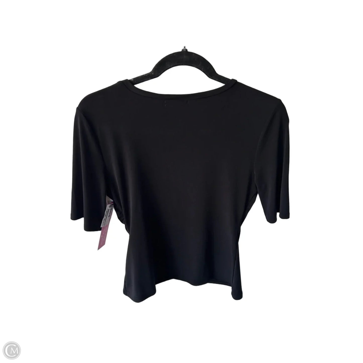 Top Short Sleeve By Leith In Black, Size: M