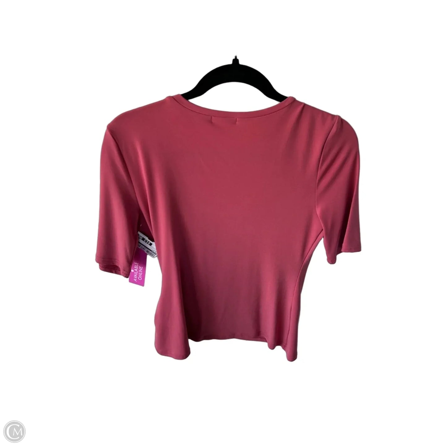 Top Short Sleeve By Leith In Coral, Size: M