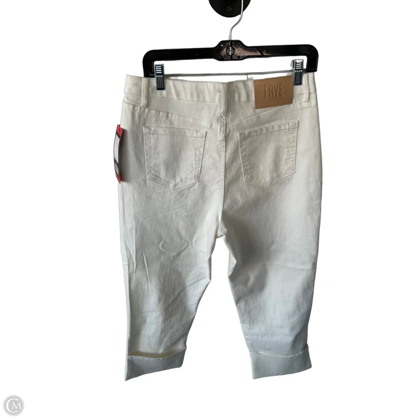 Jeans Designer By Frye In Cream Denim, Size: 8