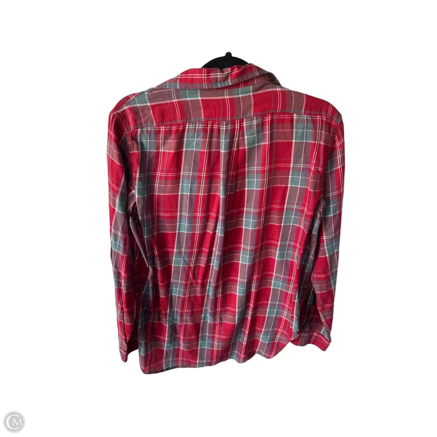 Top Long Sleeve By Denim & Supply By Ralph Lauren In Grey & Red, Size: S