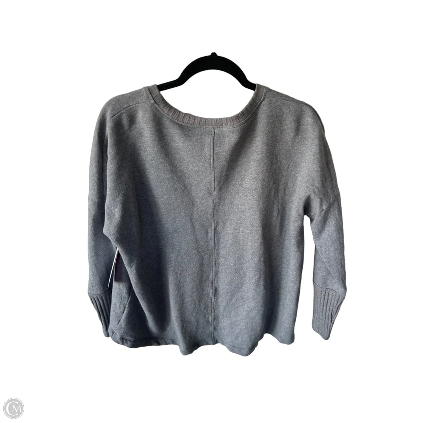 Sweatshirt Crewneck By Cabi In Grey, Size: M