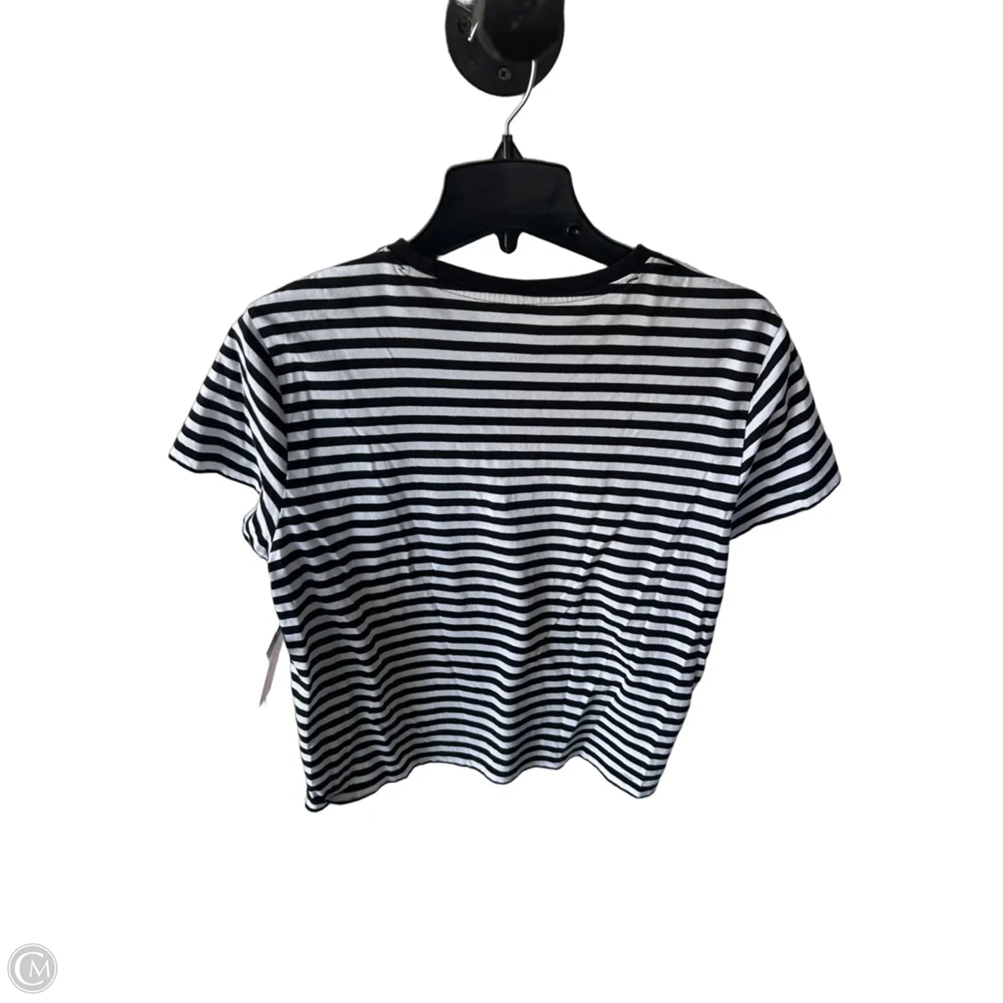 Top Short Sleeve Basic By Everlane In Black & White, Size: L