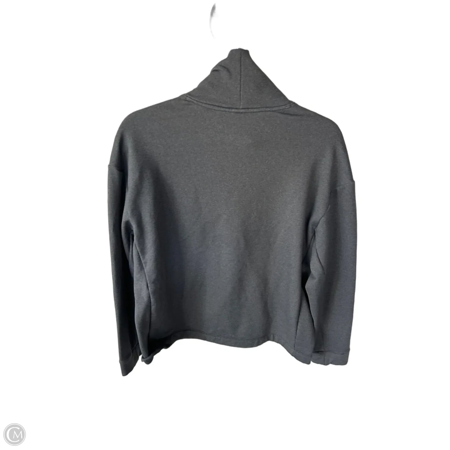 Athletic Sweatshirt Collar By Nike In Grey, Size: S