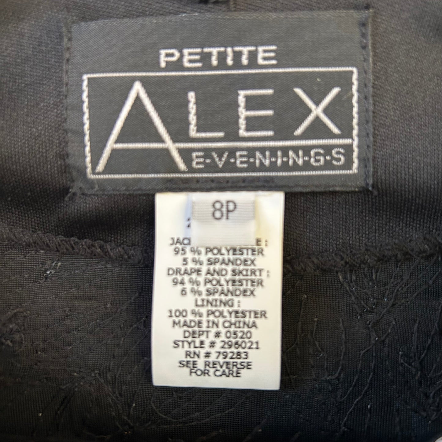 Blazer By Alex Evenings In Black & White, Size: Mp