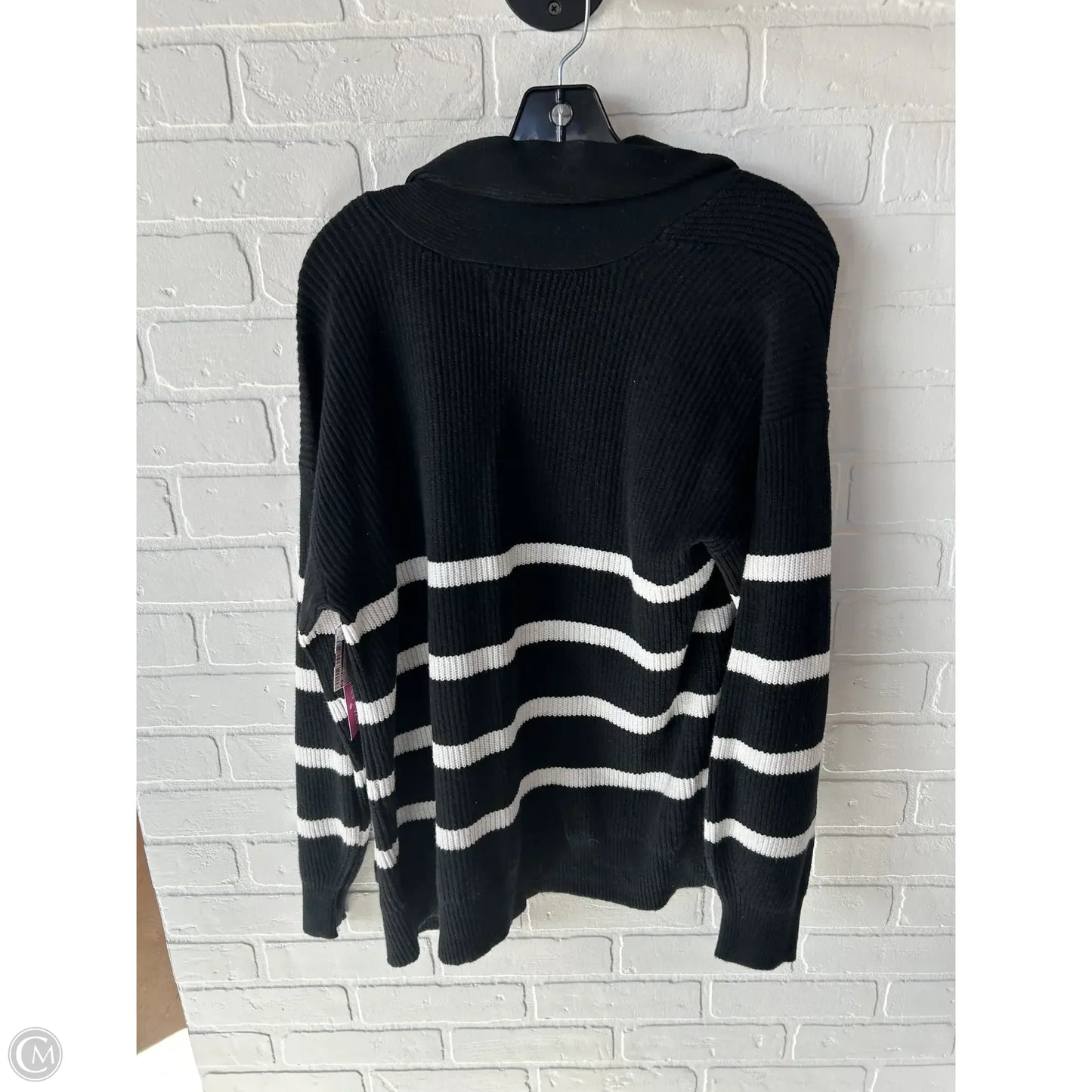 Sweater Cardigan By A New Day In Black & White, Size: Xs