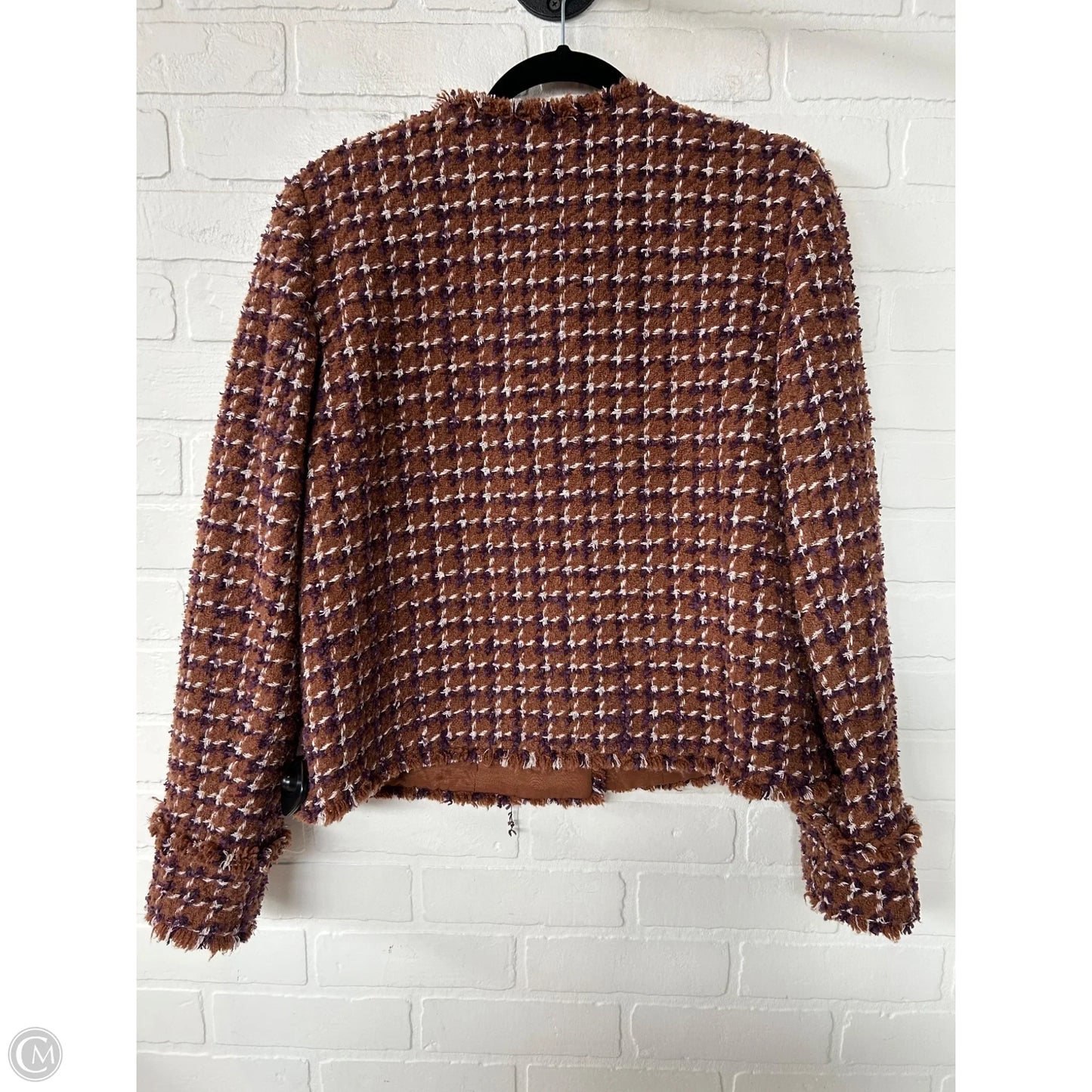 Blazer By Ann Taylor In Brown & Purple, Size: M