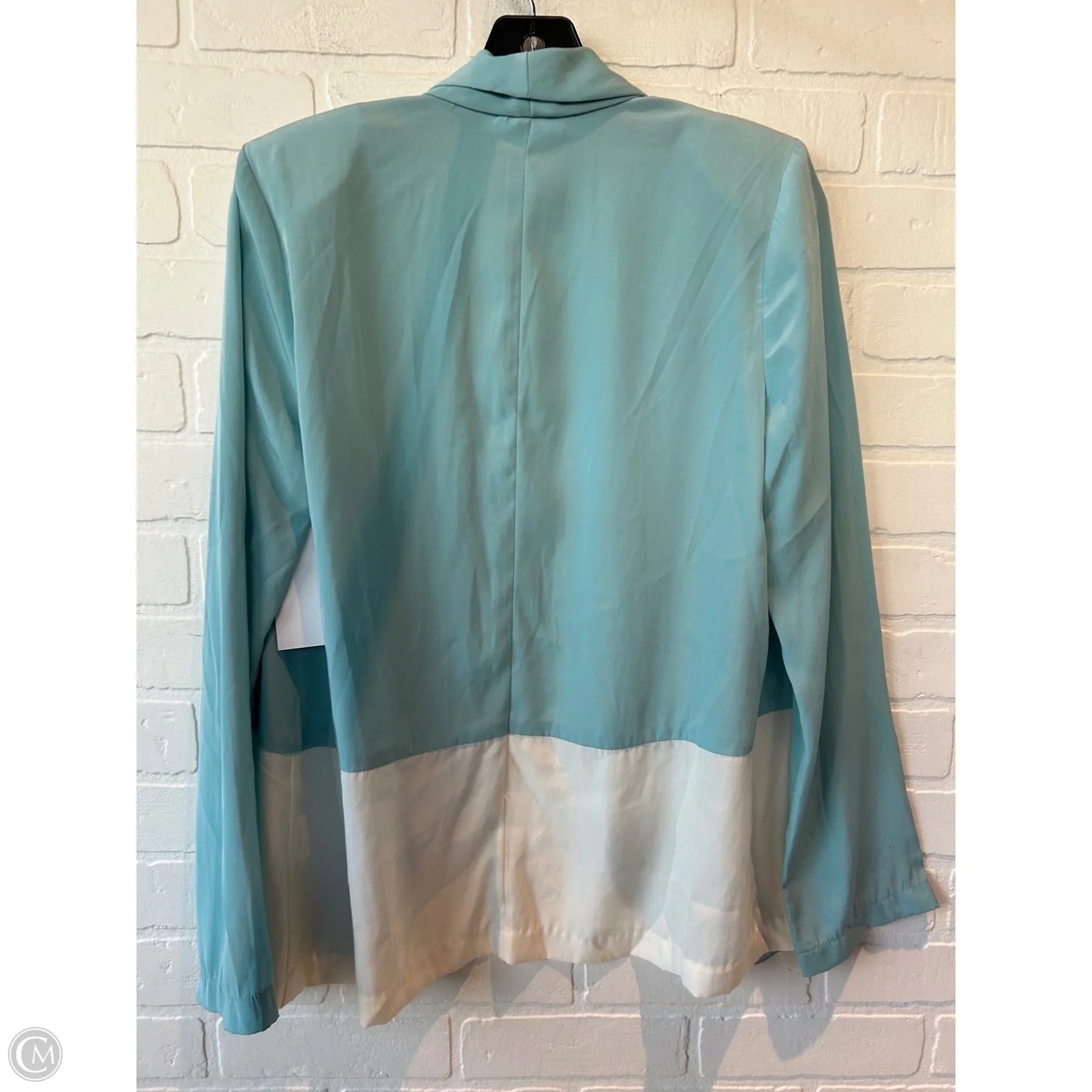 Blazer By Lush In Blue & Cream, Size: M