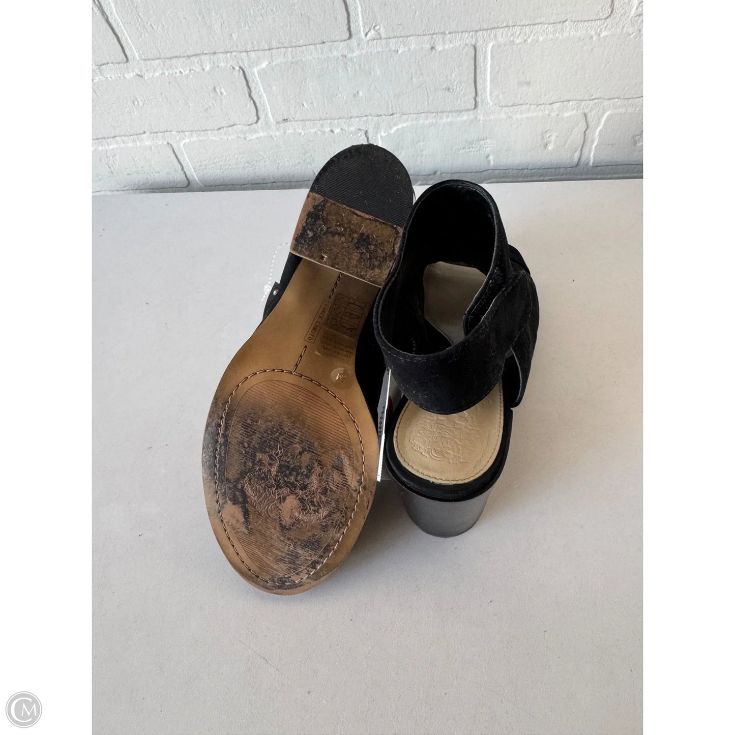 Sandals Heels Block By Vince Camuto In Black, Size: 9