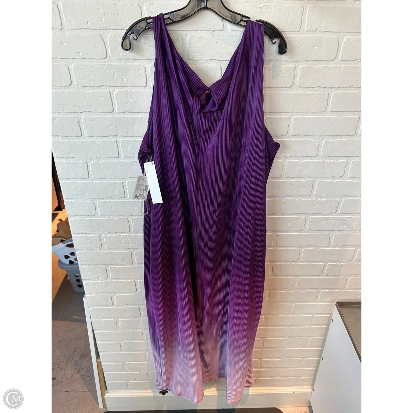 Dress Party Long By Catherines In Purple, Size: 4x