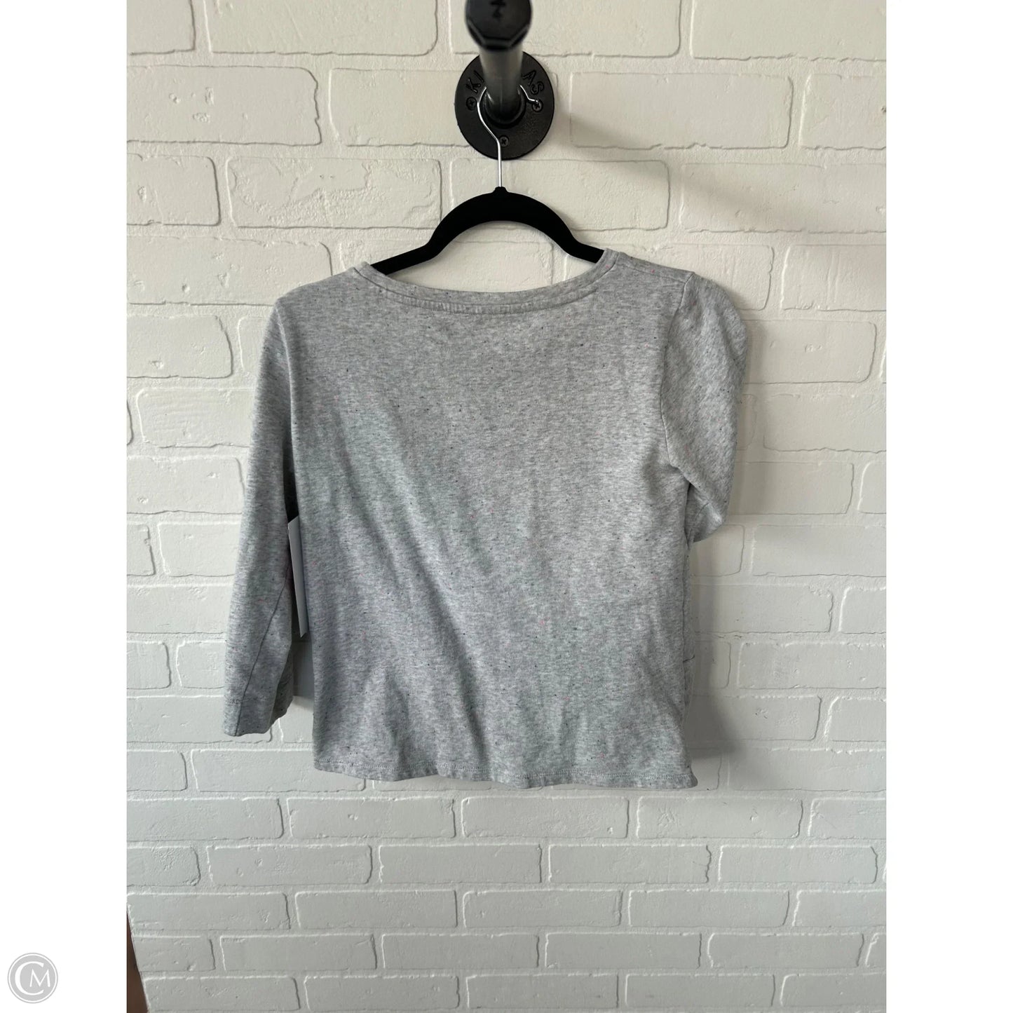 Top 3/4 Sleeve By Loft In Grey & Orange, Size: Sp