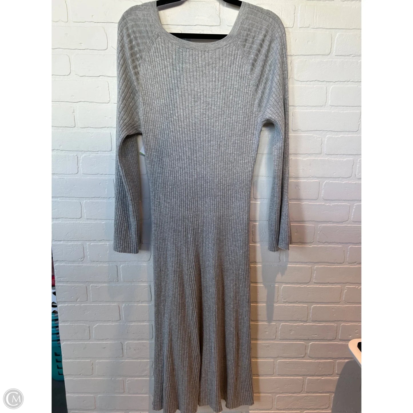 Dress Casual Midi By J. Crew In Grey, Size: M