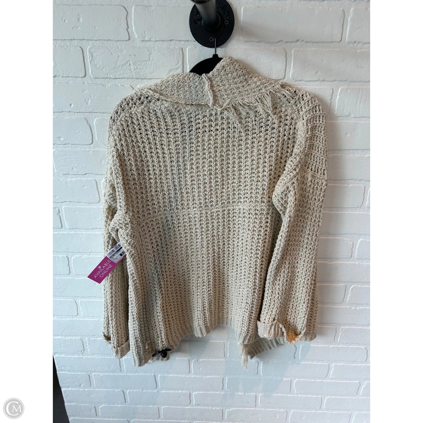 Sweater Cardigan By Free People In Tan, Size: Xs