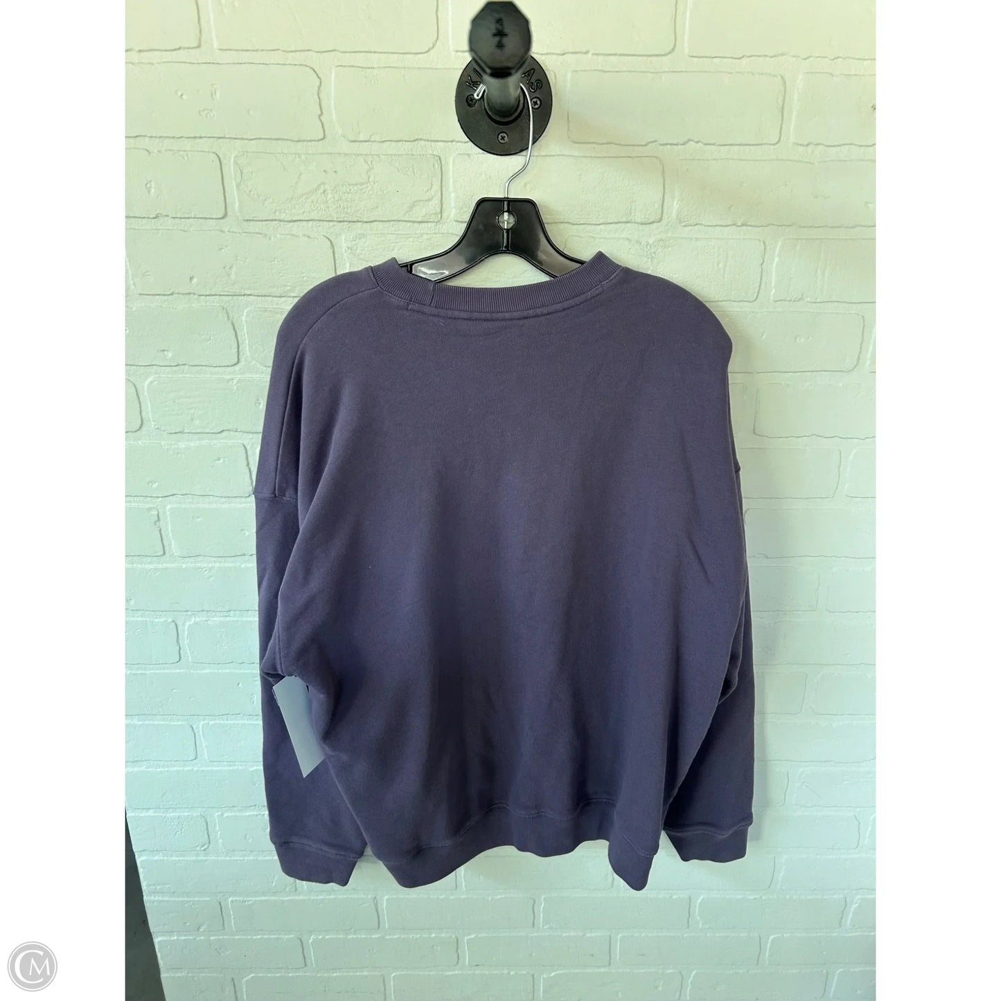 Sweatshirt Crewneck By Adidas In Purple & White, Size: Xl