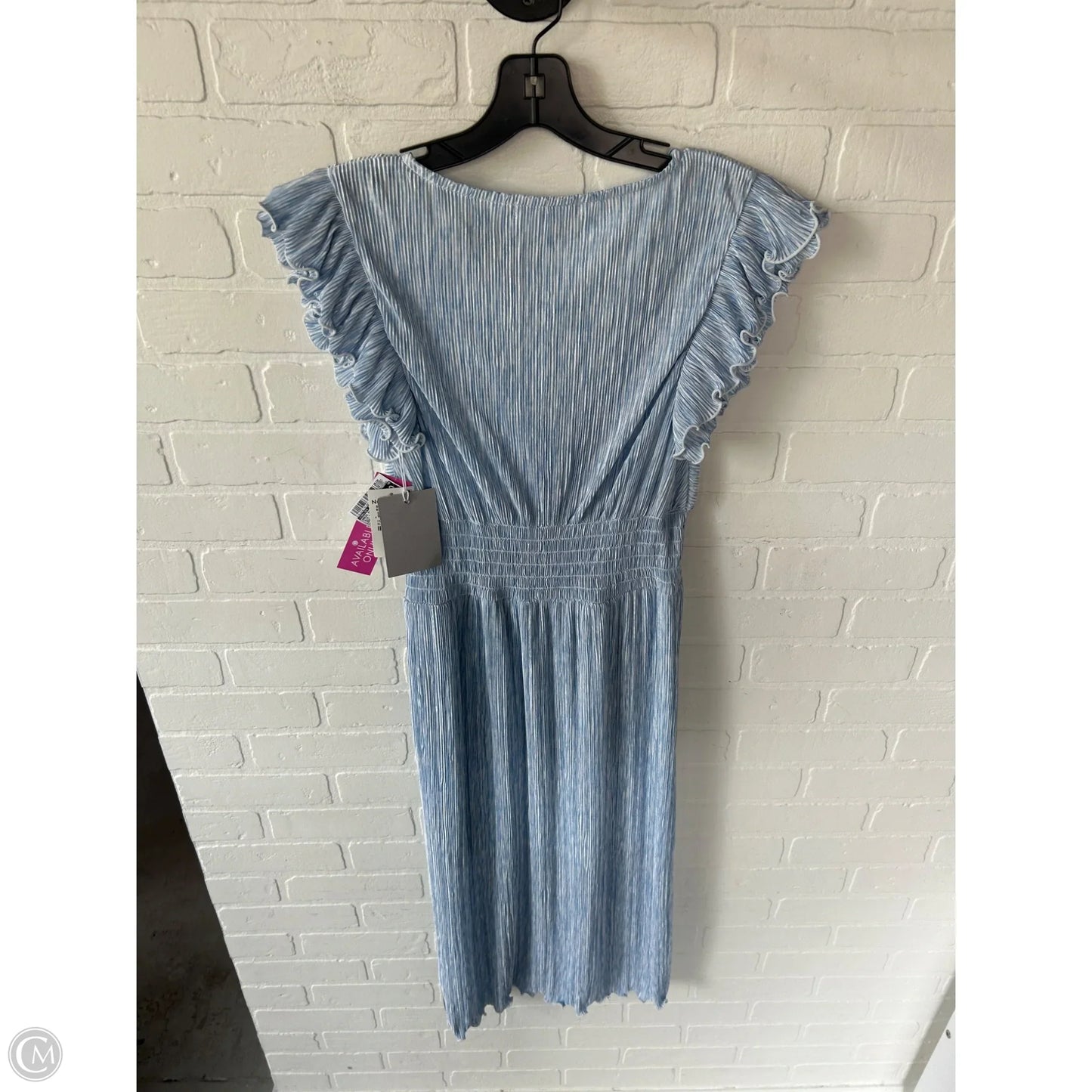 Dress Party Midi By Chelsea 28 In Blue & White, Size: S