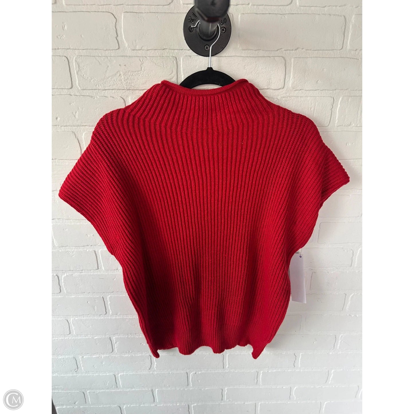 Sweater Short Sleeve By Zenana Outfitters In Red, Size: L