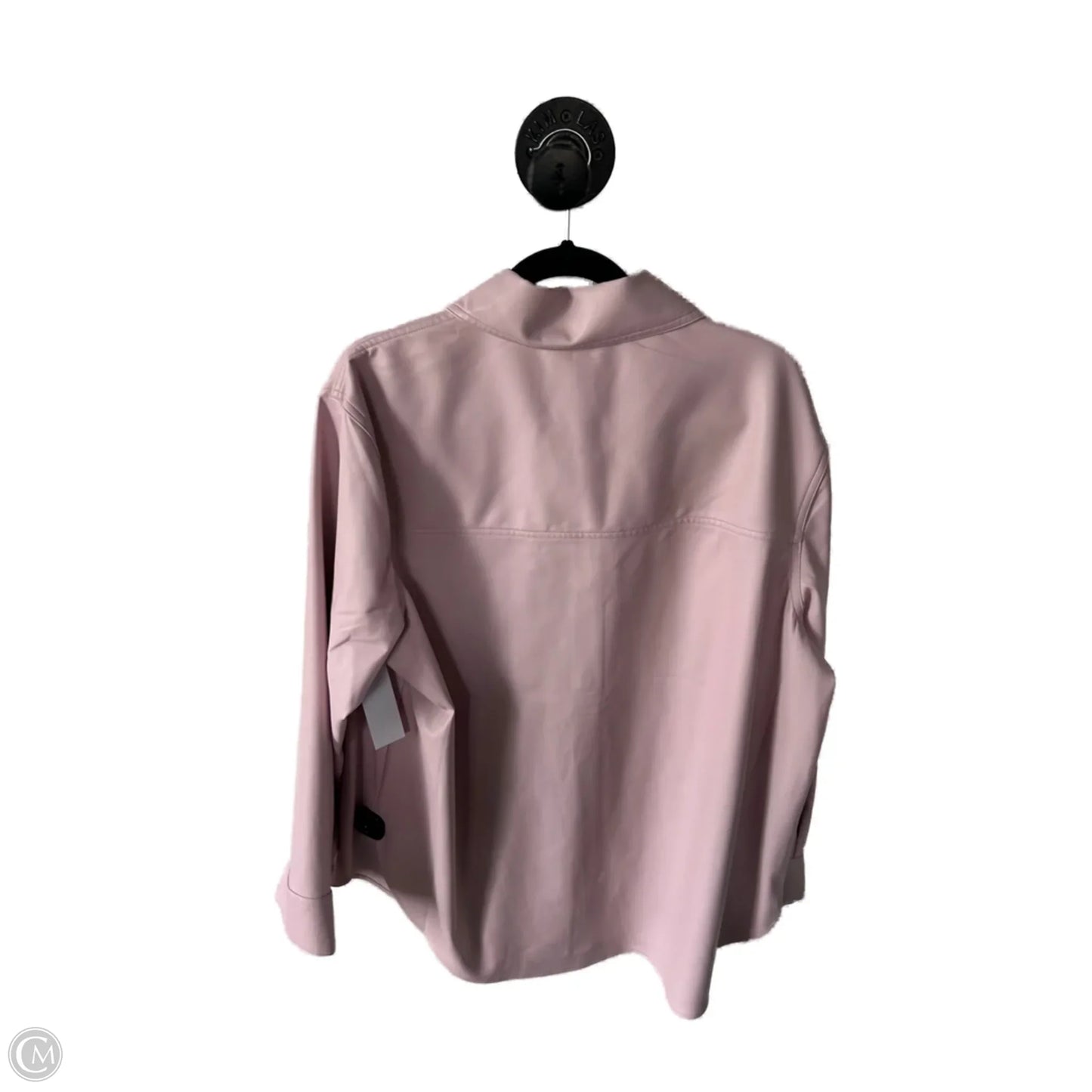 Jacket Shirt By Express In Pink, Size: Xl
