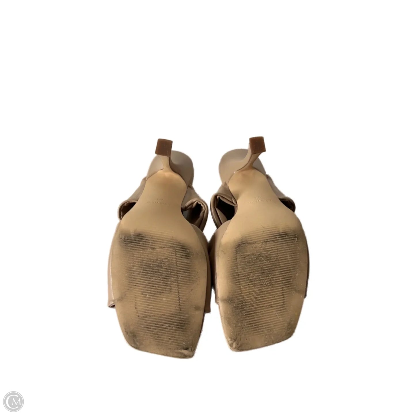 Sandals Heels Stiletto By Nine West In Tan, Size: 8