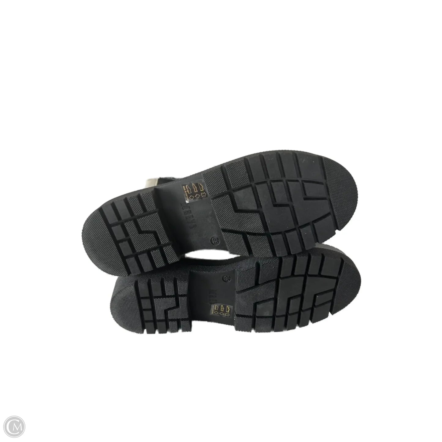 Boots Mid-calf Flats By Maeve In Black & Cream, Size: 8.5