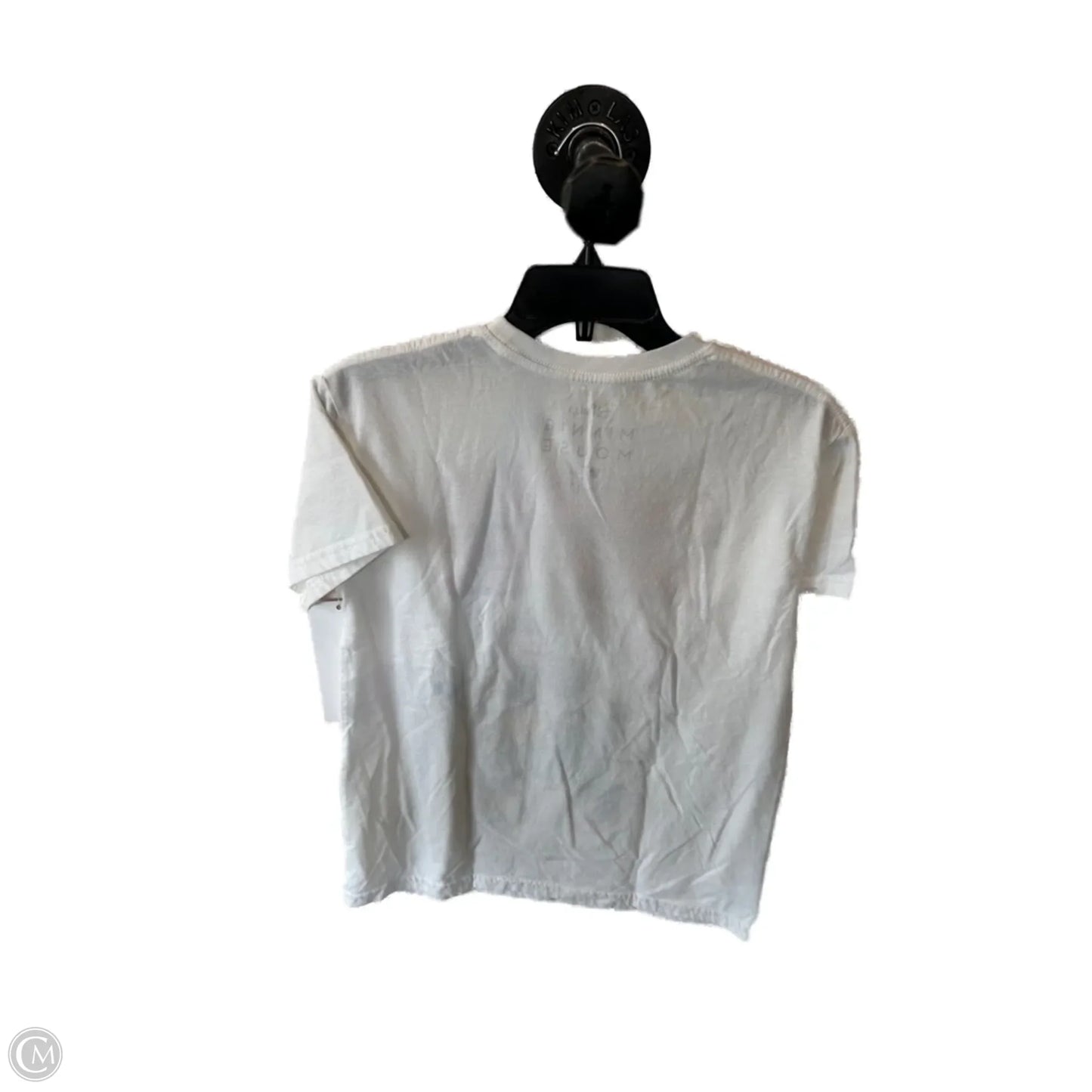 Top Short Sleeve Basic By Disney Store In Pink & White, Size: S