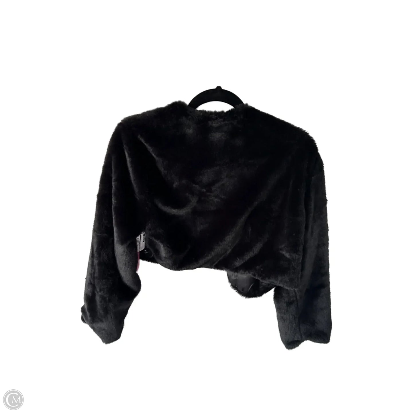 Jacket Faux Fur & Sherpa By Allegra K In Black, Size: L