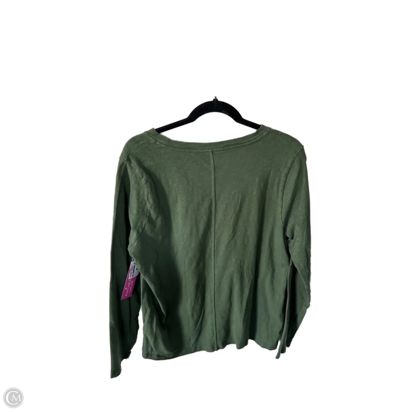 Top Long Sleeve Basic By J. Crew In Green, Size: Xl