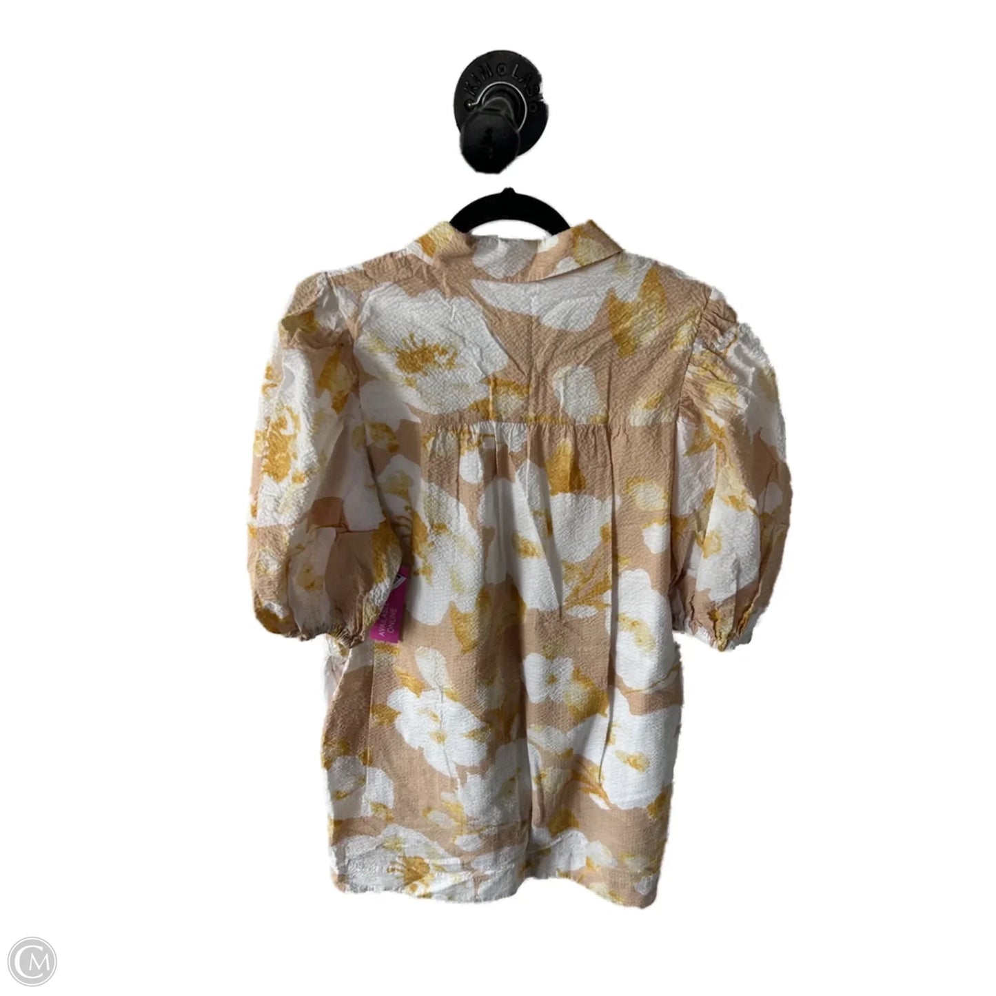 Dress Casual Short By En Saison In Tan & White, Size: M