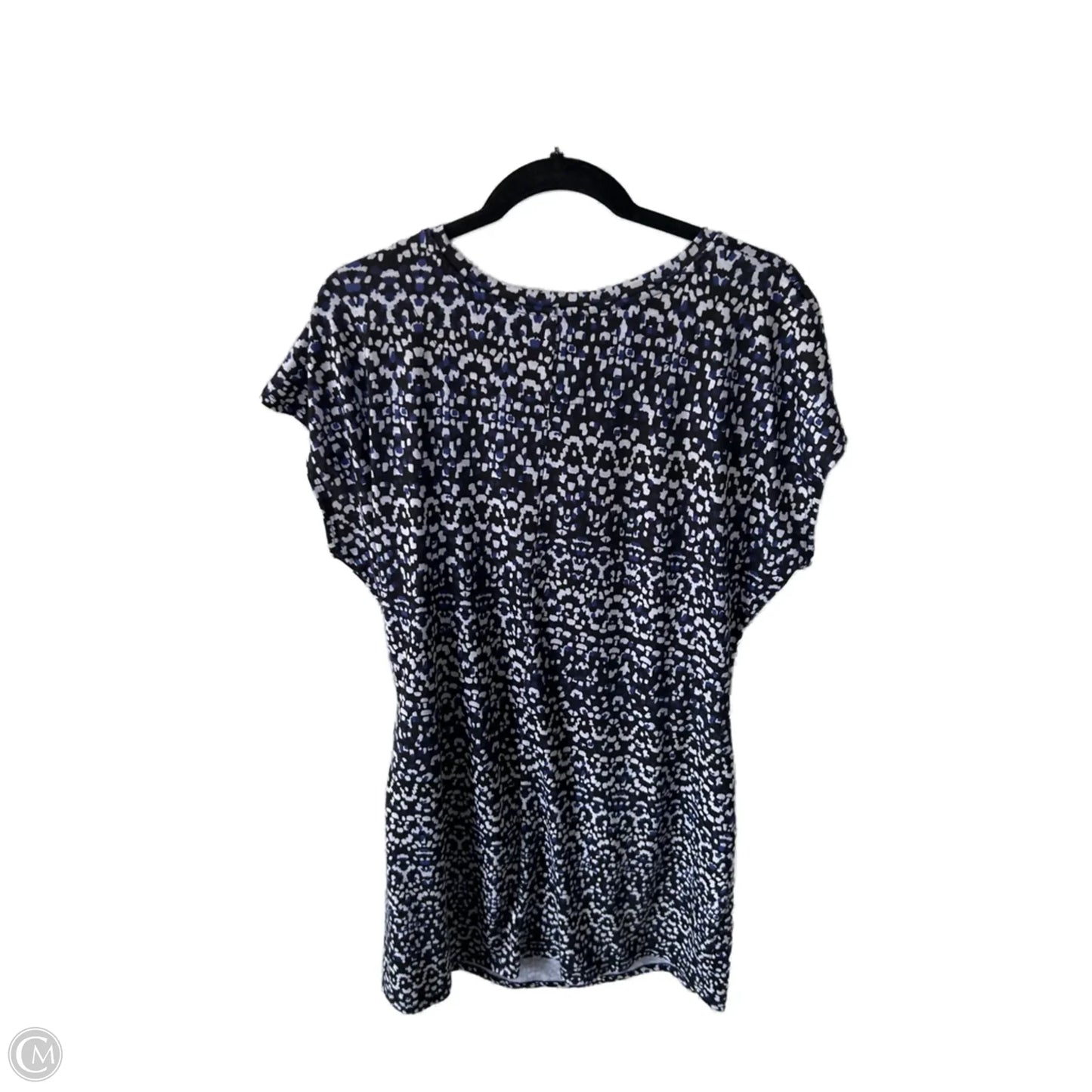 Dress Casual Short By Nicole By Nicole Miller In Black & Blue, Size: Xl