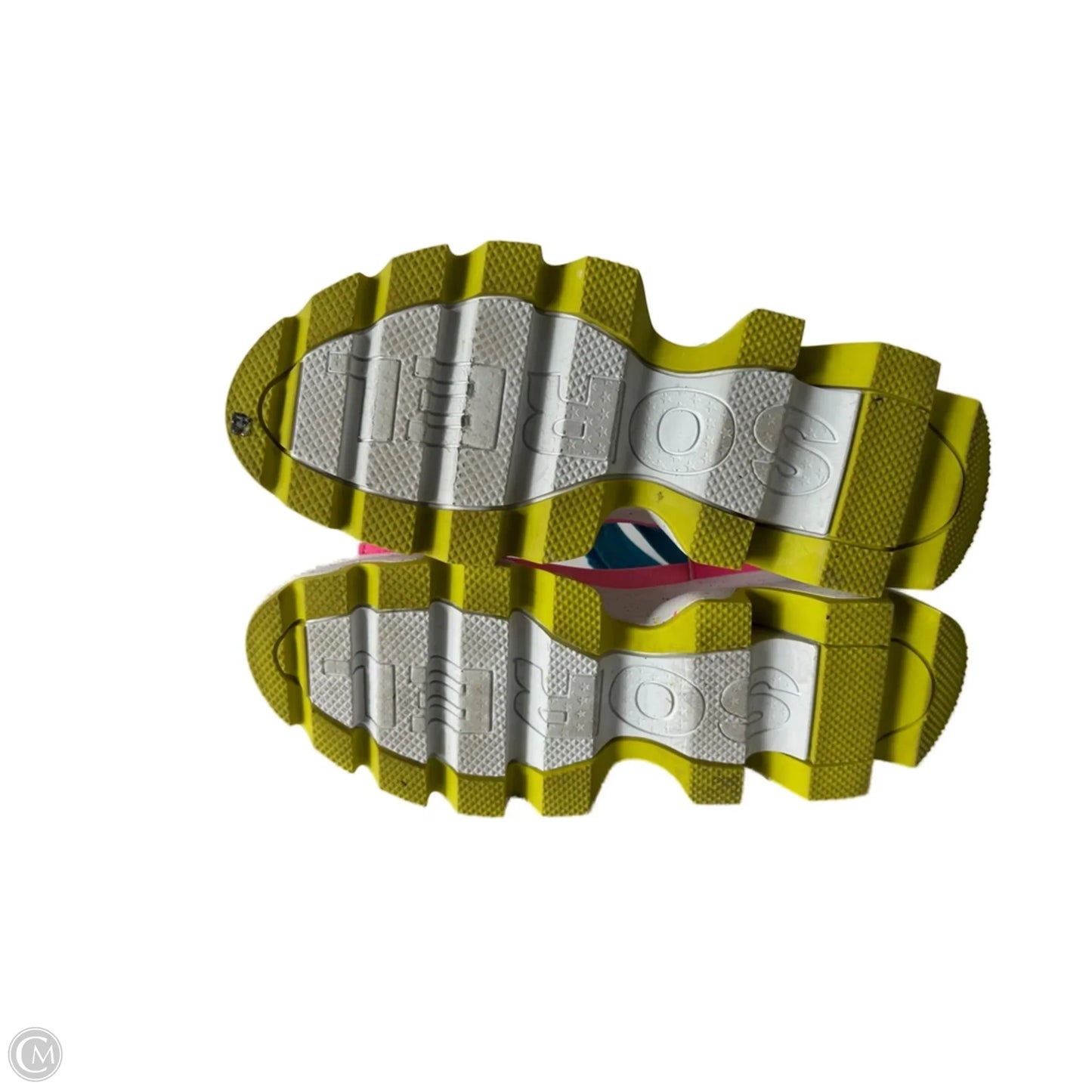 Sandals Heels Block By Sorel In Blue & Pink, Size: 6