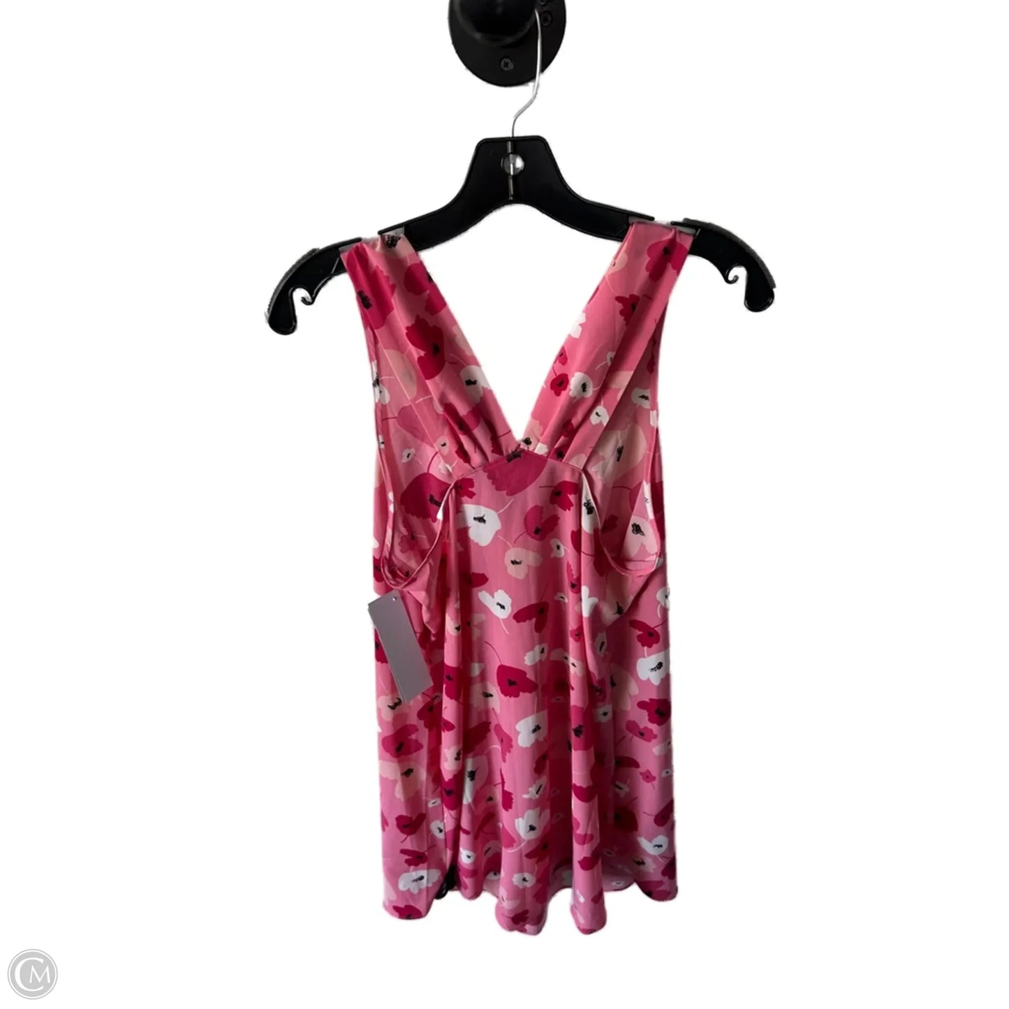 Pajamas Luxury Designer By Oscar De La Renta In Pink & Red, Size: M