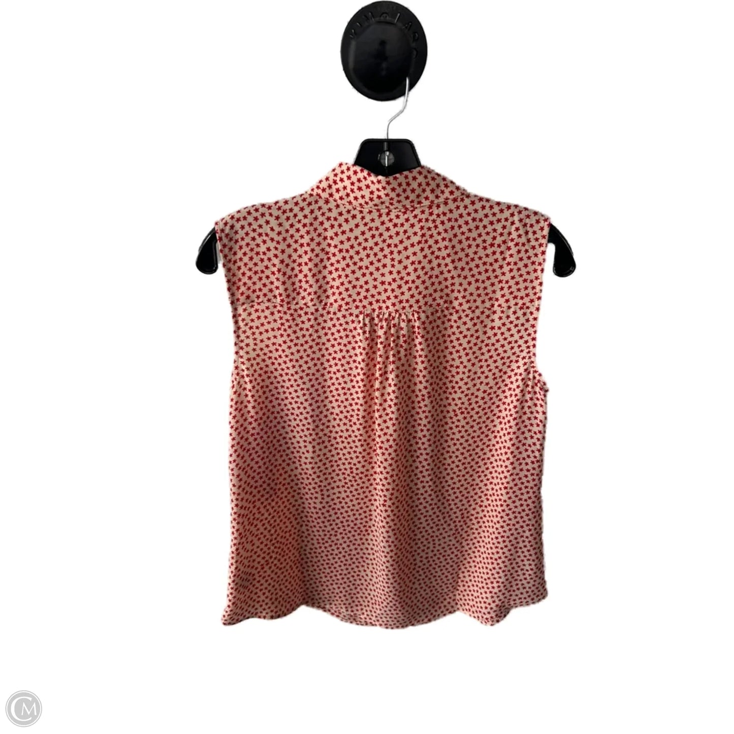 Top Sleeveless By Cabi In Orange & Red, Size: S