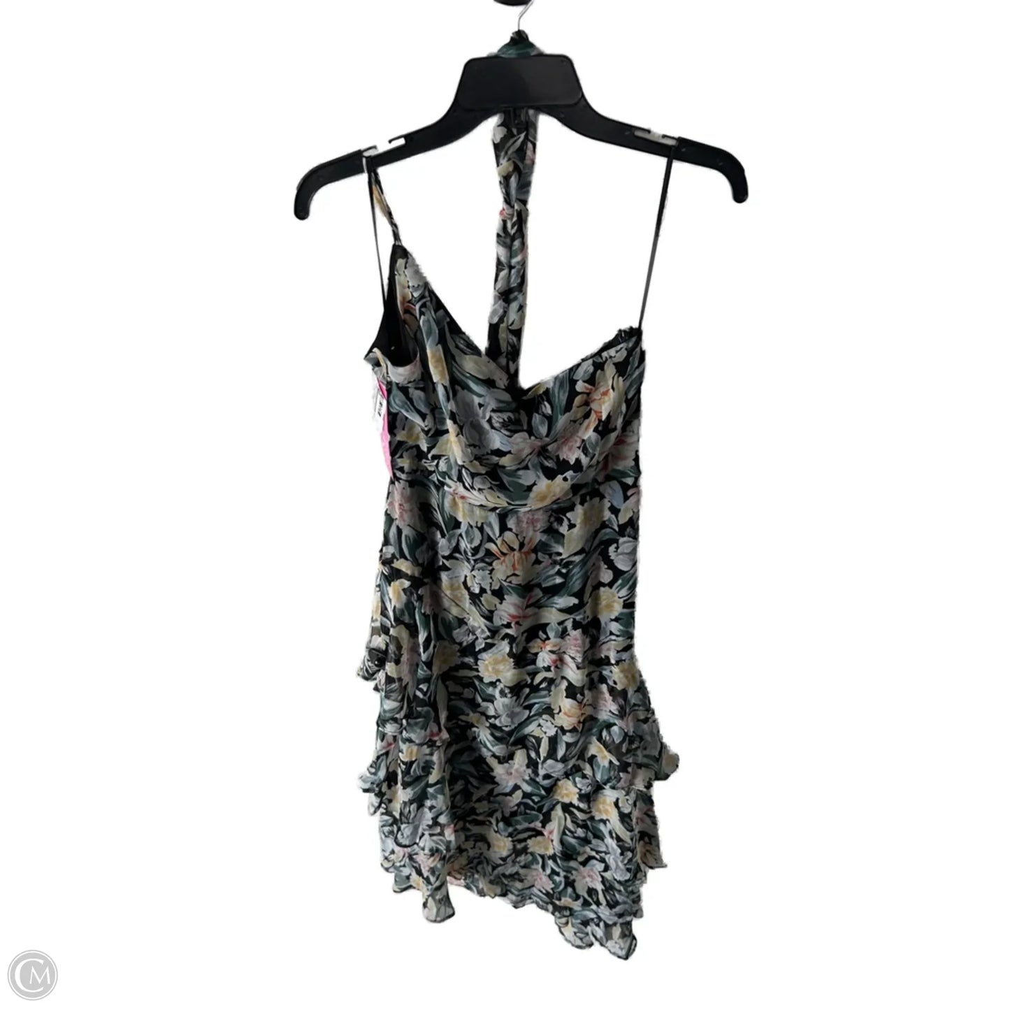 Dress Casual Midi By Cmb In Black & Green, Size: M