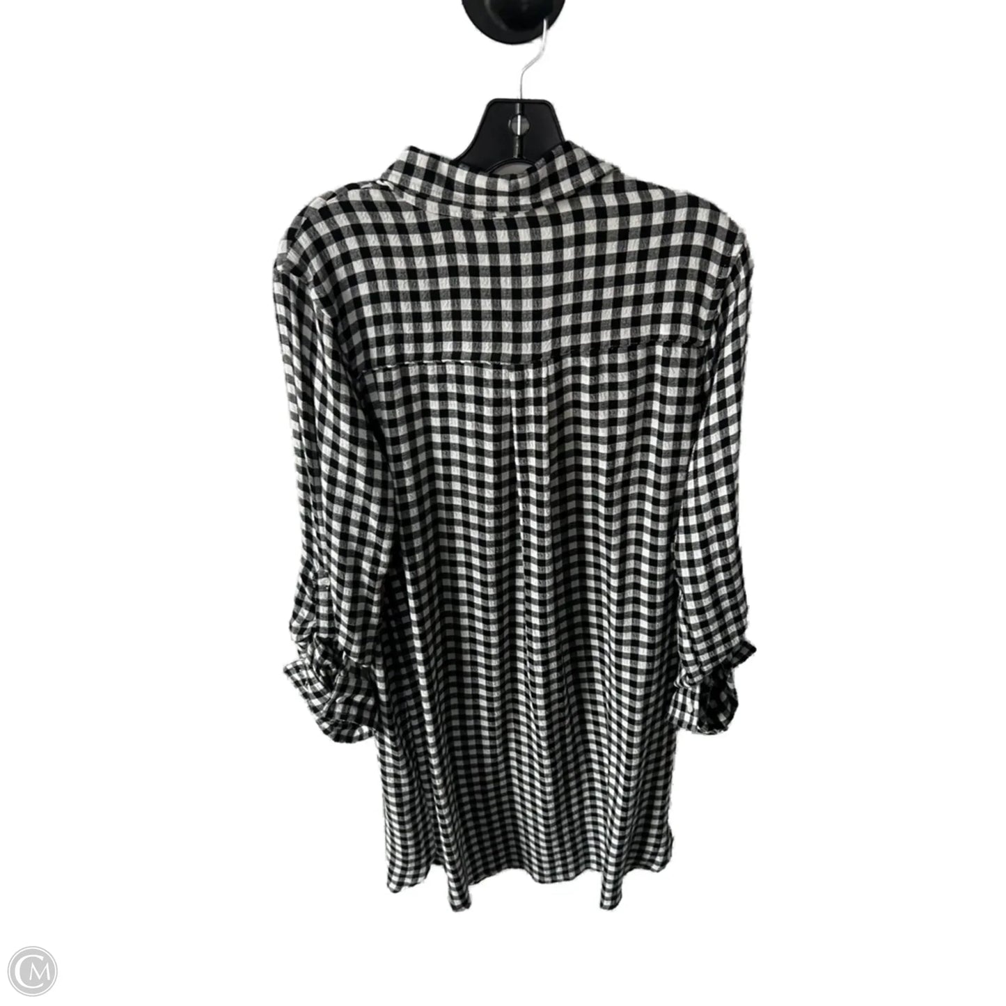 Dress Casual Short By Clothes Mentor In Black & White, Size: M