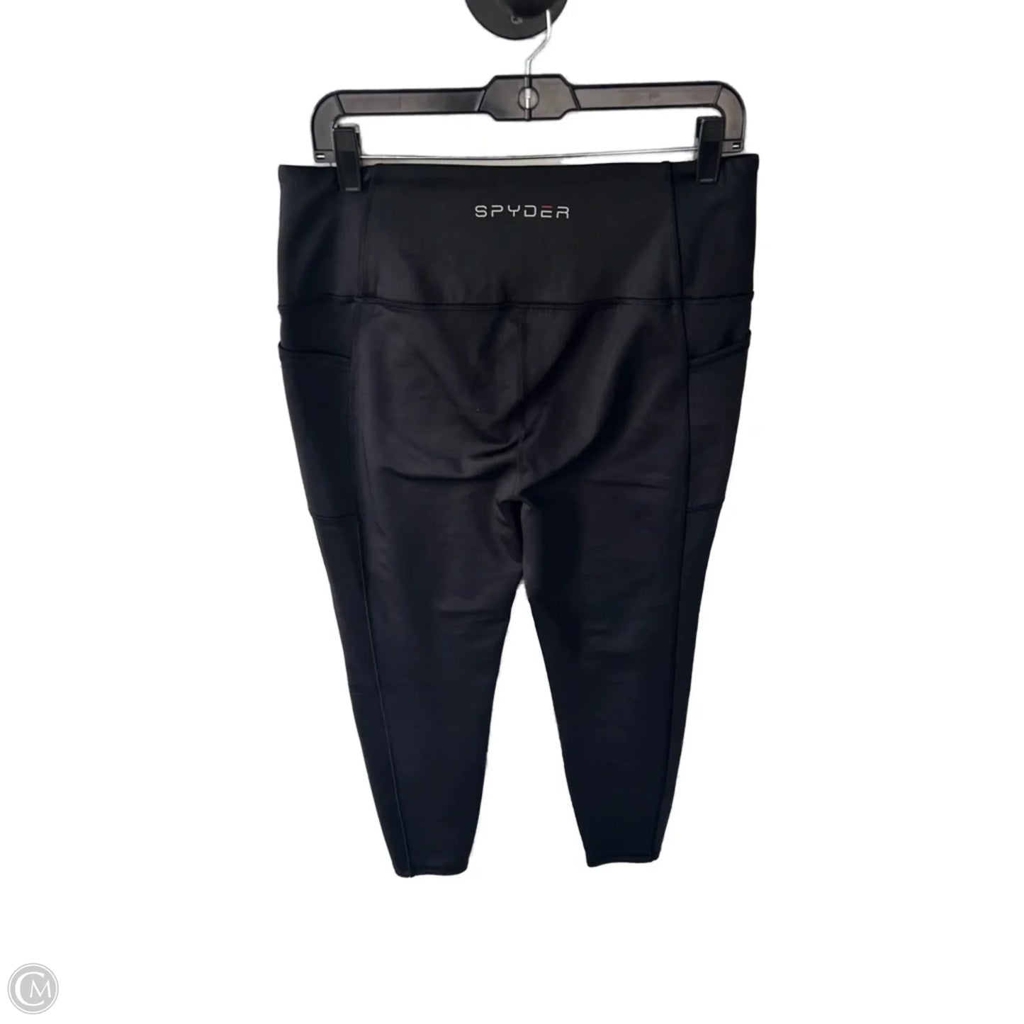 Athletic Leggings By Spyder In Black, Size: 16