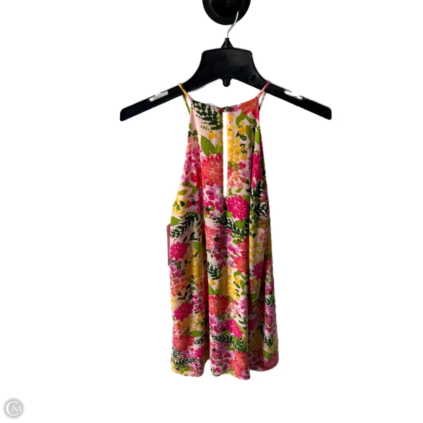 Dress Casual Short By Nymphe In Pink & Yellow, Size: M