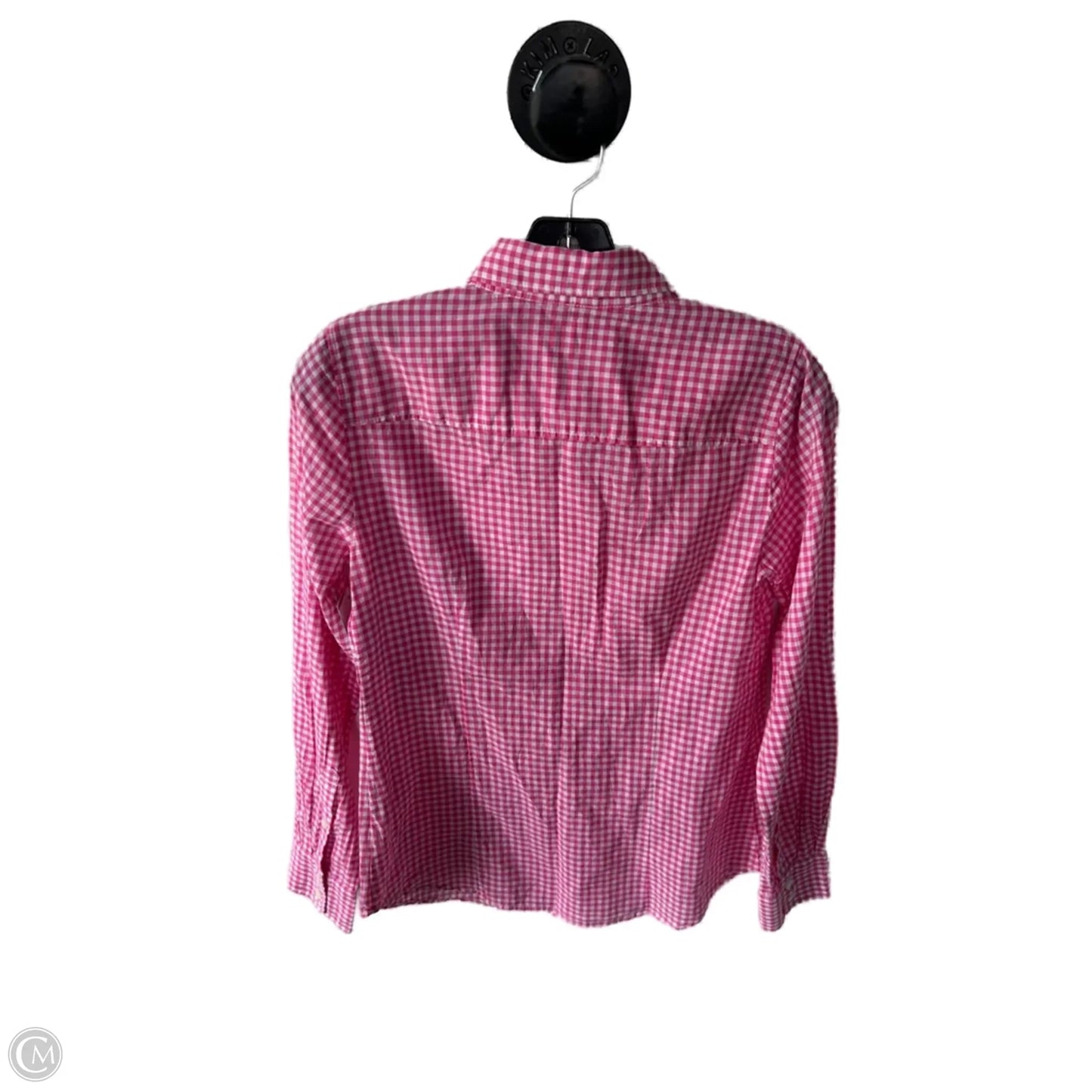 Top Long Sleeve By J. Crew In Pink & White, Size: Xs