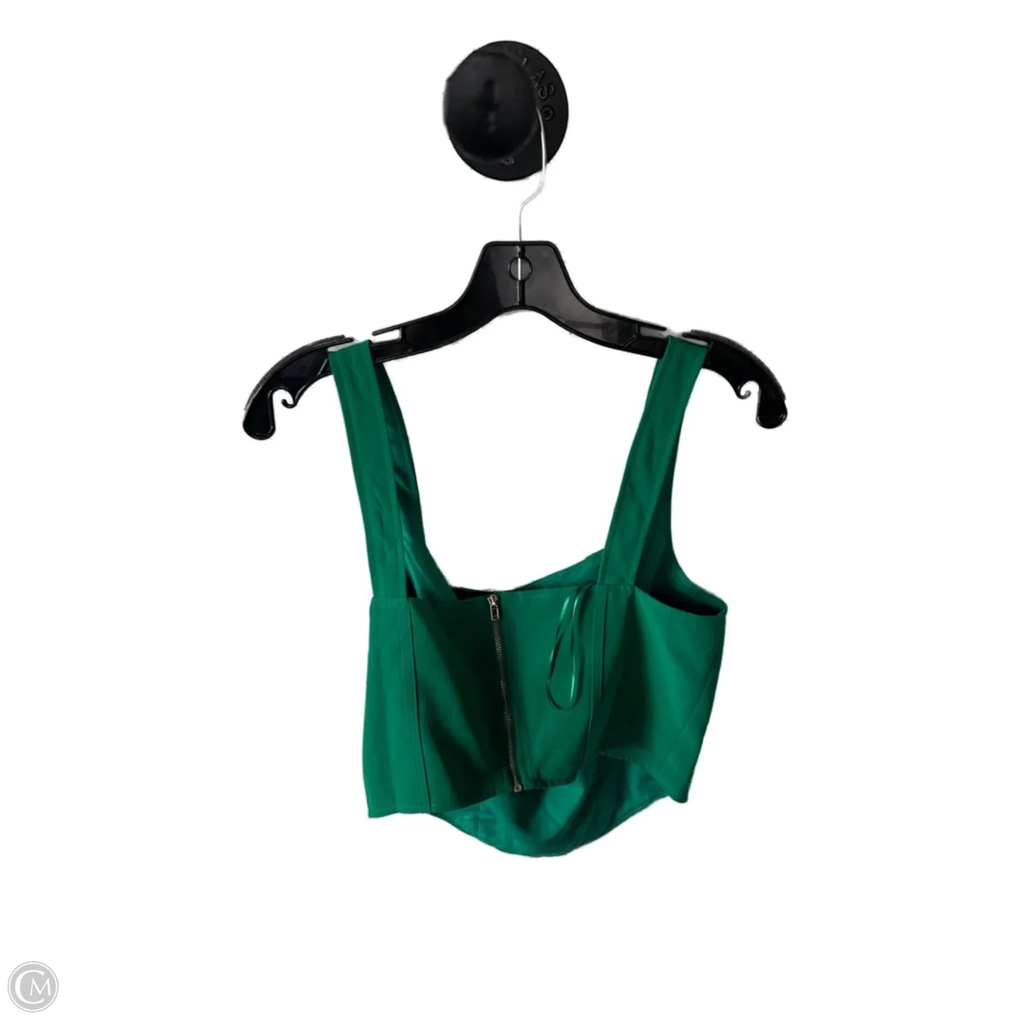 Top Sleeveless By Cmc In Green, Size: L