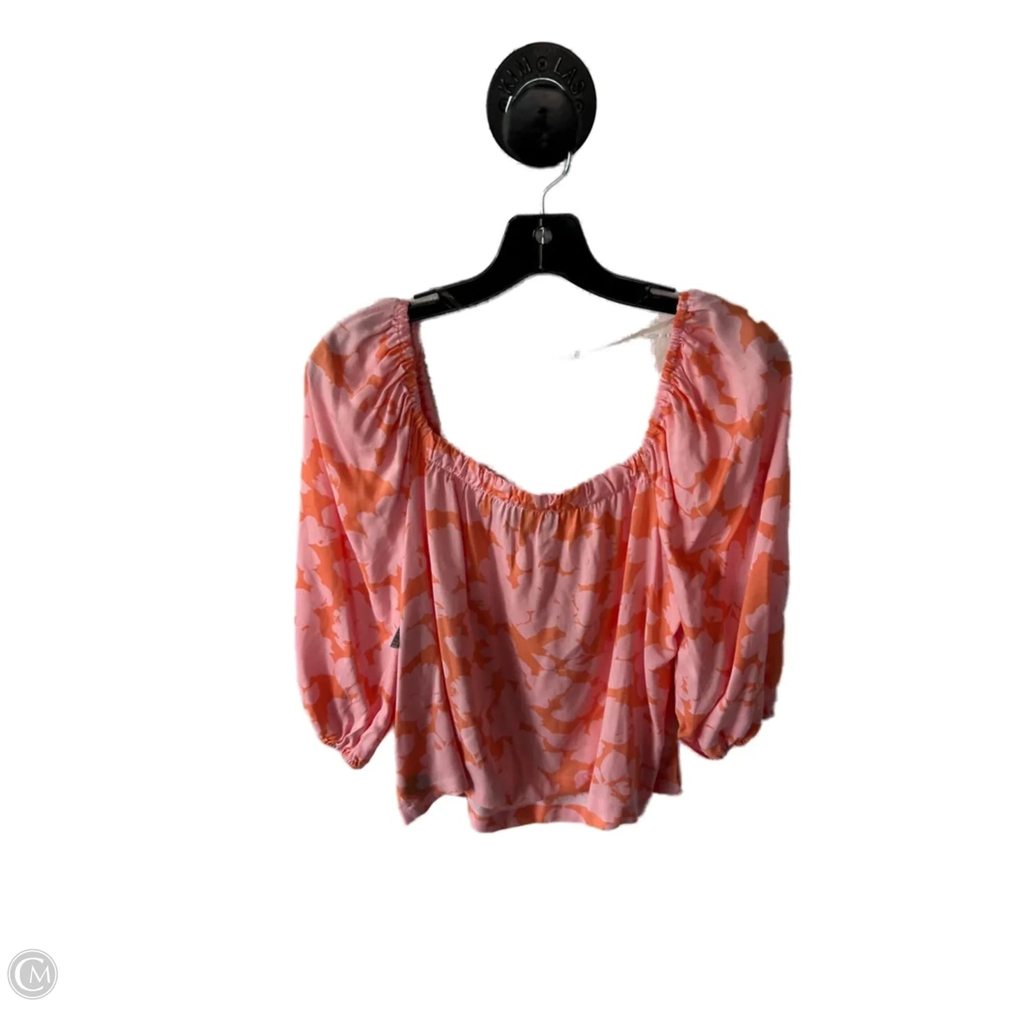 Top 3/4 Sleeve By Sanctuary In Orange & Pink, Size: S