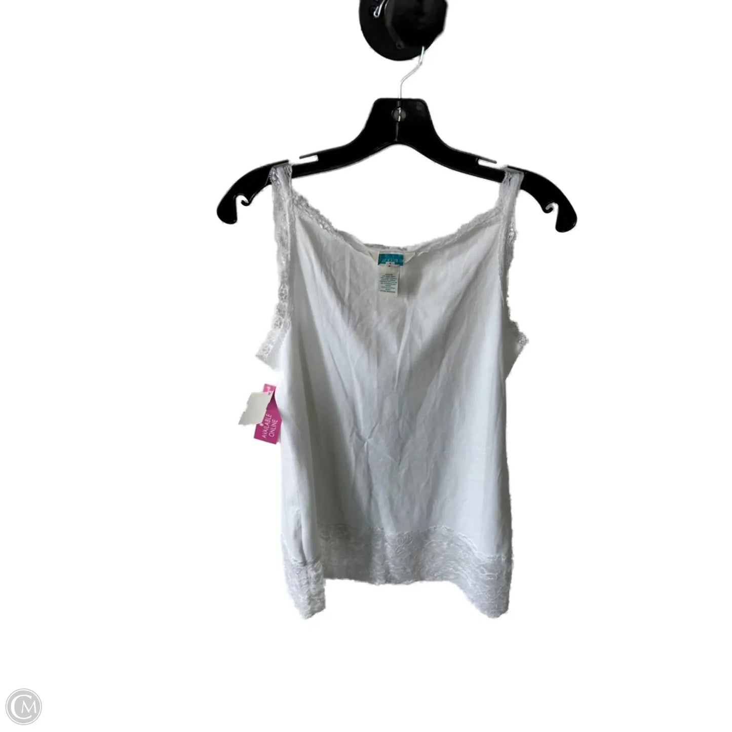 Top Sleeveless Basic By Sundance In White, Size: L