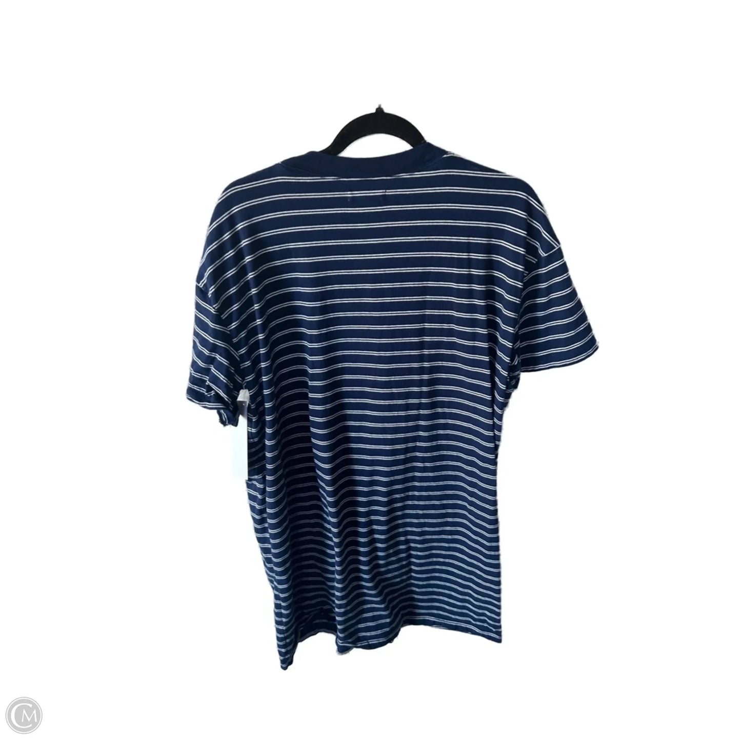 Dress Casual Short By Madewell In Blue & White, Size: Xl