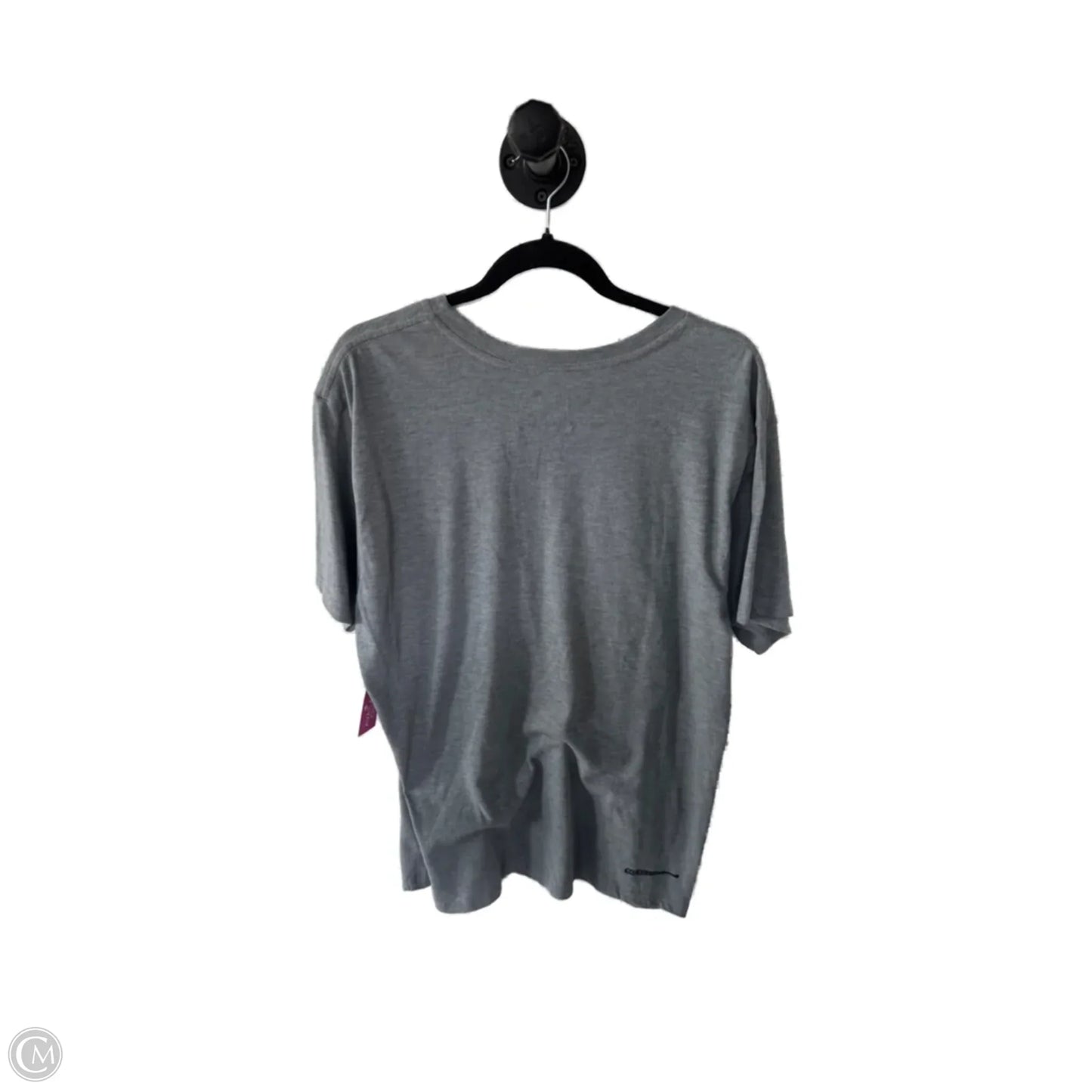 Top Short Sleeve Basic By Clothes Mentor In Grey, Size: Xxl
