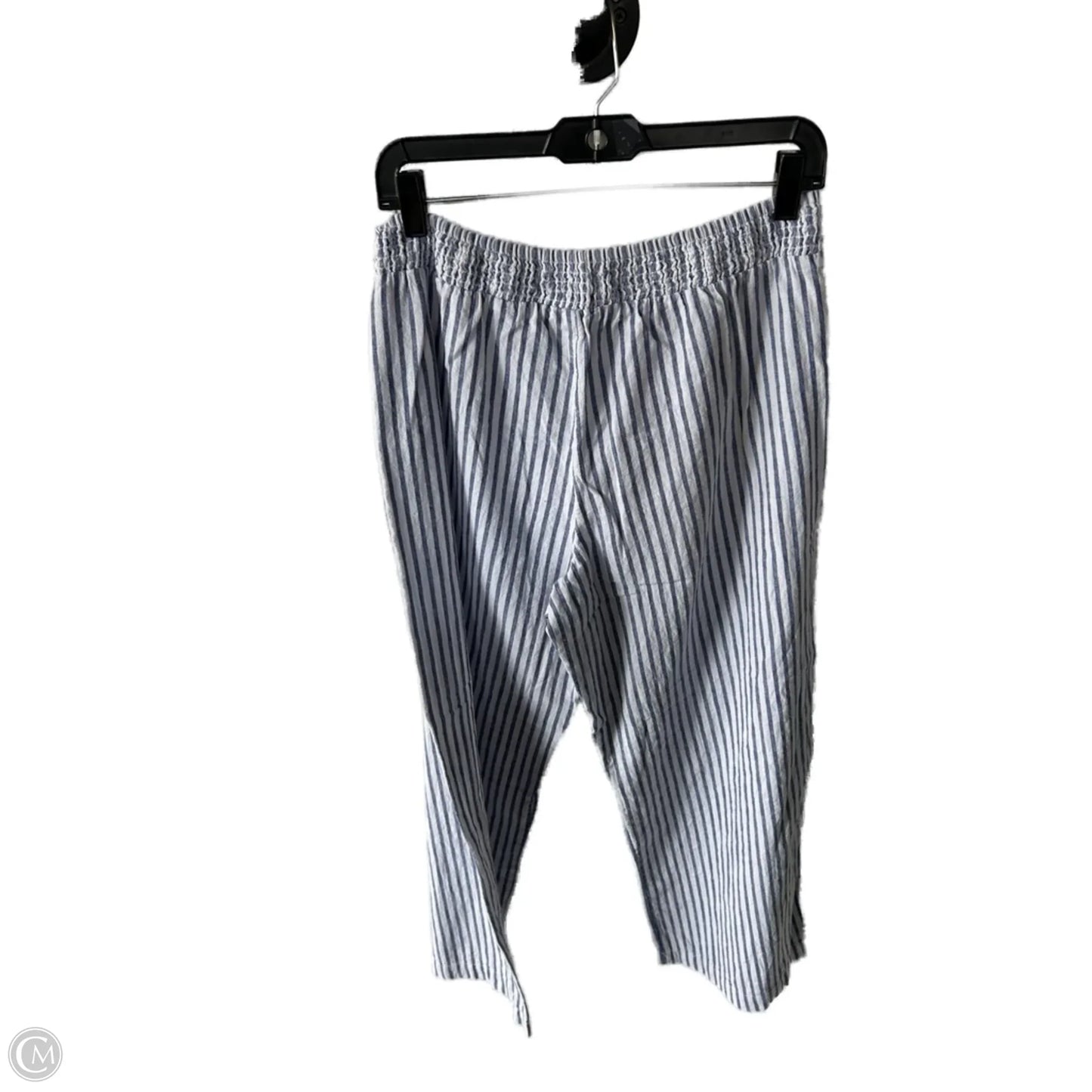 Pants Linen By Beachlunchlounge In Blue & White, Size: 8