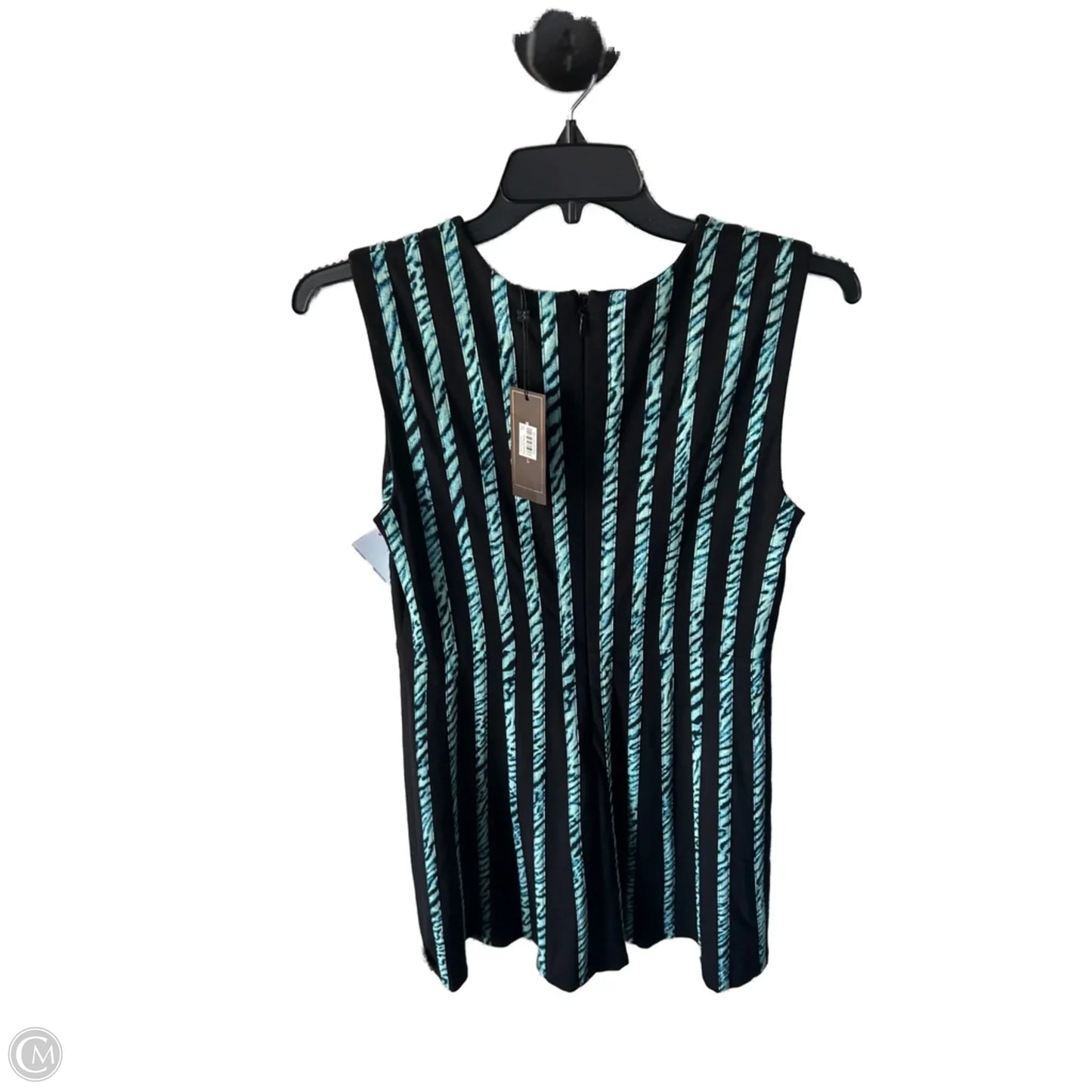 Dress Party Short By Bcbgmaxazria In Black & Blue, Size: L