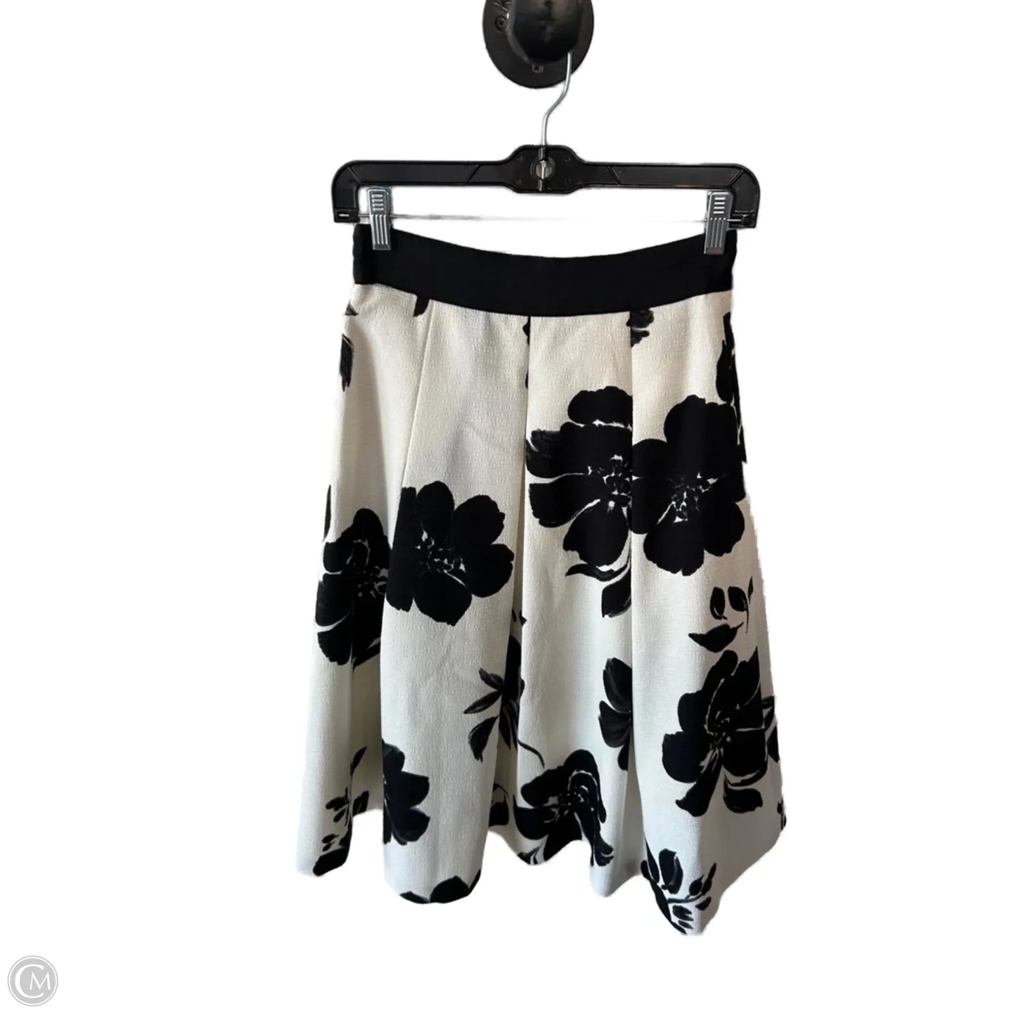 Skirt Midi By White House Black Market In Black & White, Size: 0p
